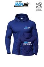 Port & Co™ Performance Pullover Hooded UPF50 Tee - Midland Winair