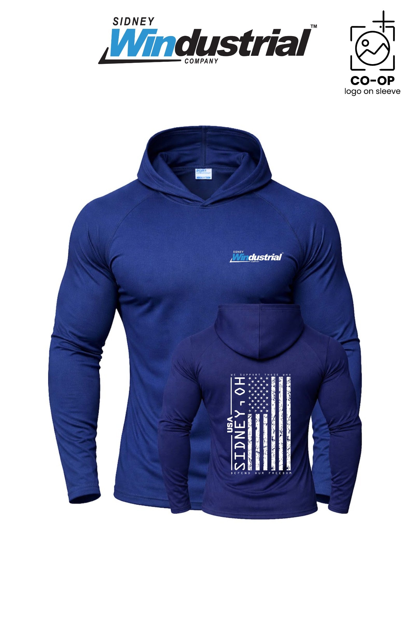 Port & Co™ Performance Pullover Hooded UPF50 Tee - Sidney Windustrial