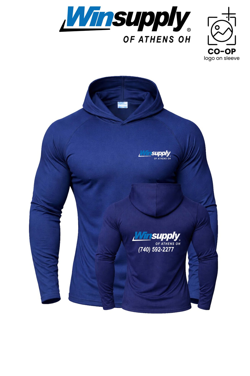Port & Co™ Performance Pullover Hooded UPF50 Tee - Winsupply of Athens OH