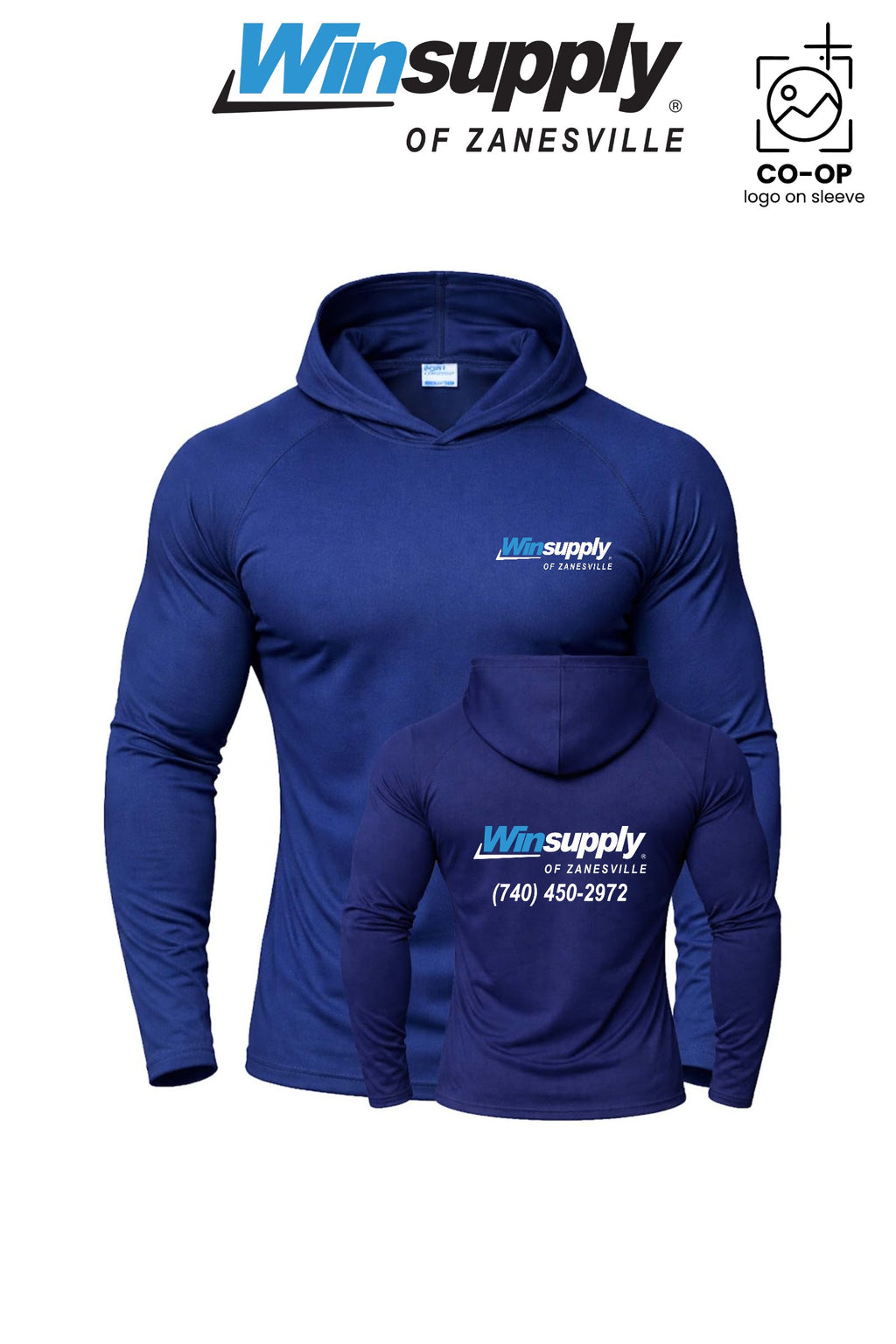 Port & Co™ Performance Pullover Hooded UPF50 Tee - Winsupply of Zanesville