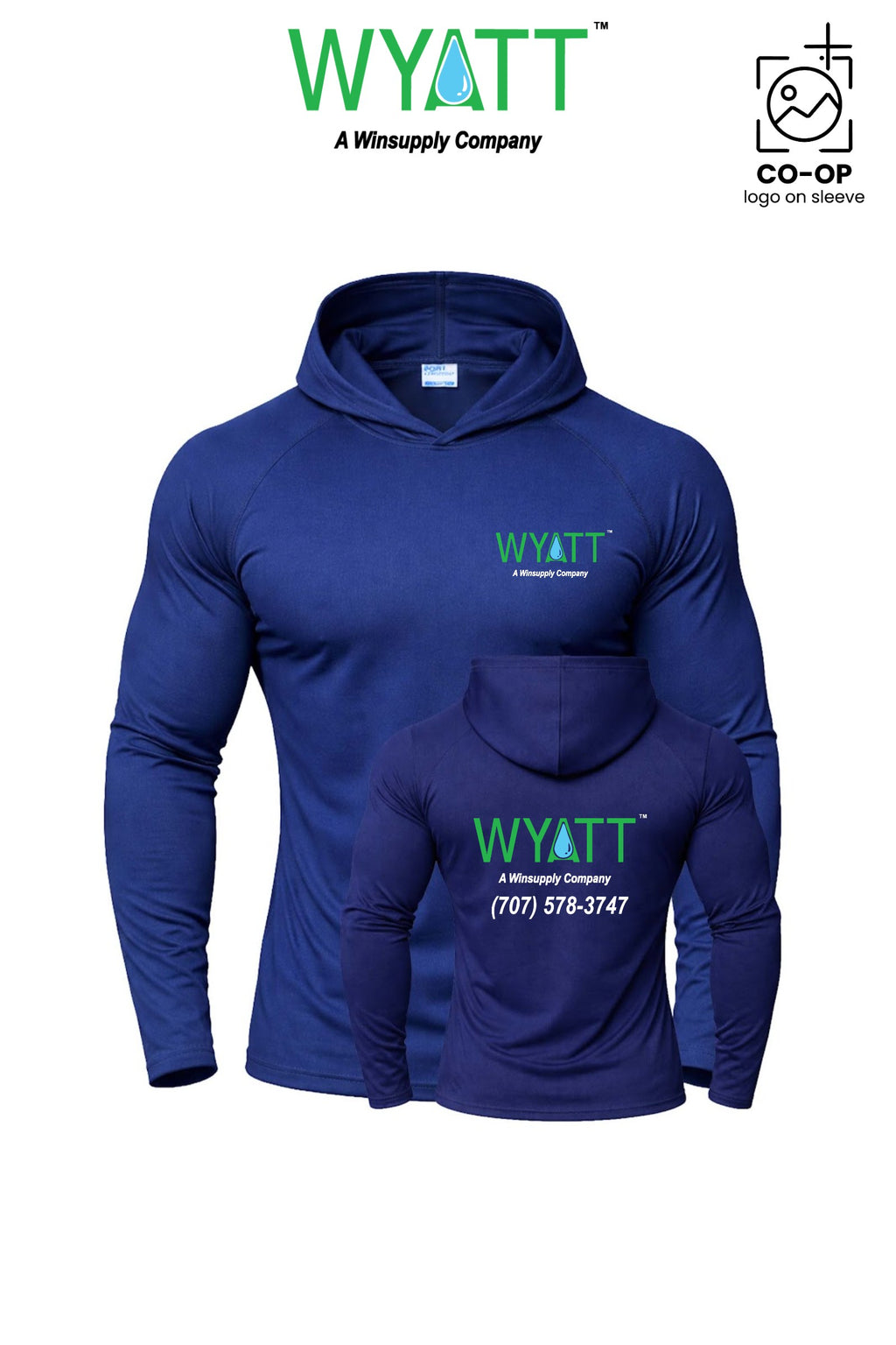 Port & Co™ Performance Pullover Hooded UPF50 Tee - Wyatt Irrigation of Santa Rosa