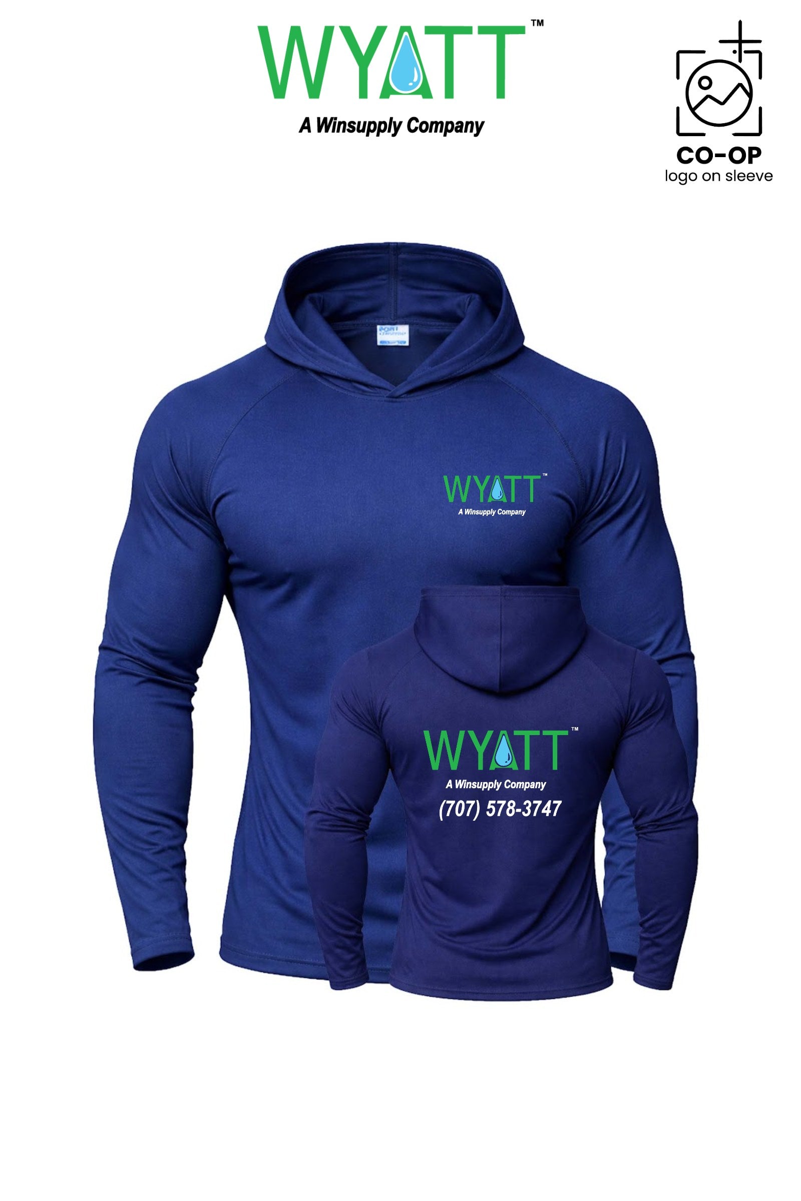 Port & Co™ Performance Pullover Hooded UPF50 Tee - Wyatt Irrigation of Santa Rosa