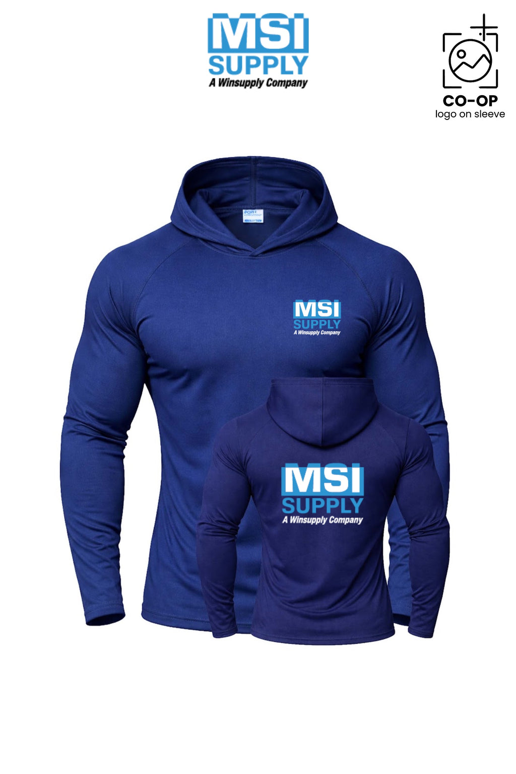 Port & Co™ Performance Pullover Hooded UPF50 Tee - MSI Supply Houston