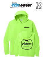 Port & Co™ Performance Pullover Hooded UPF50 Tee - Auburn Winwater