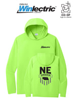 Port & Co™ Performance Pullover Hooded UPF50 Tee - Omaha Winlectric