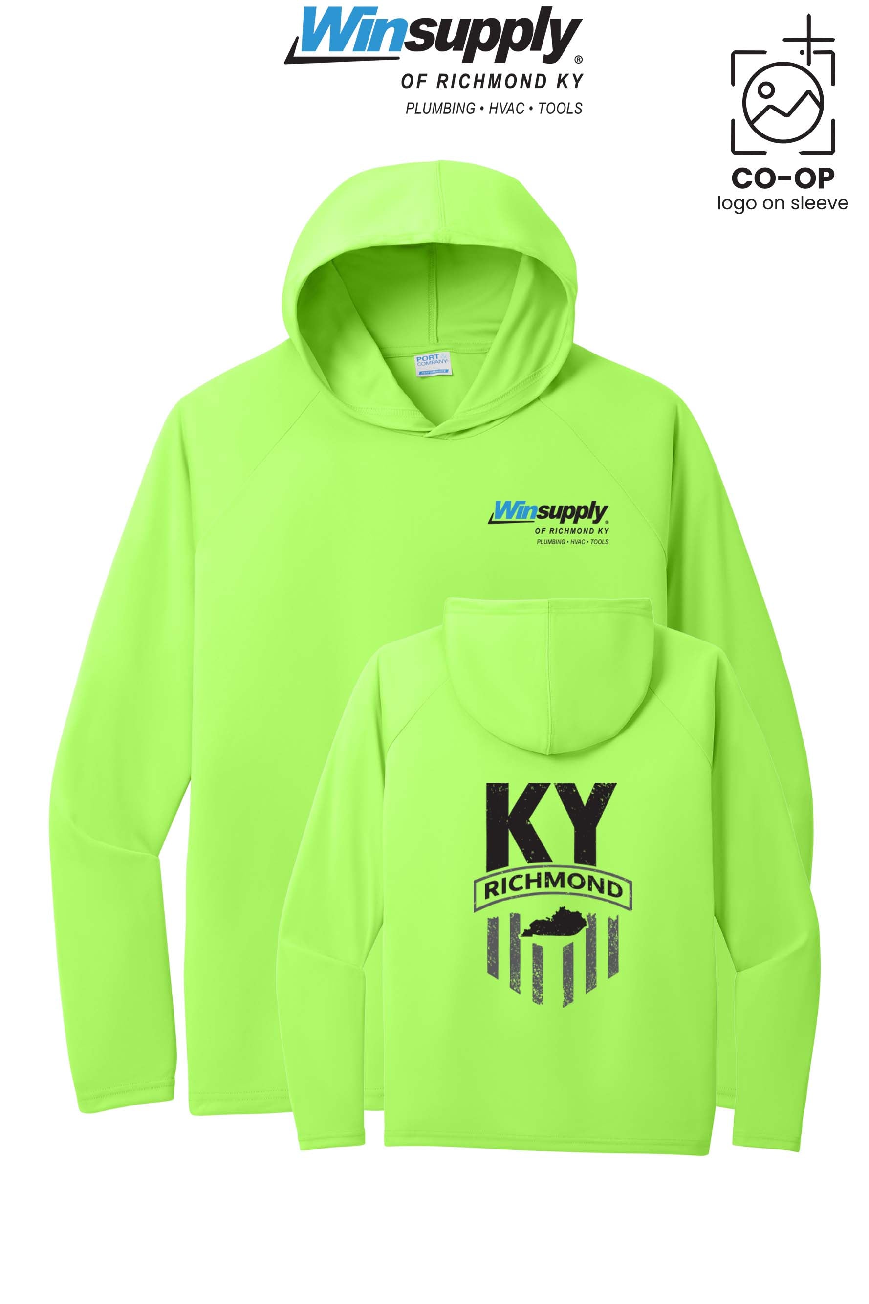 Port & Co™ Performance Pullover Hooded UPF50 Tee - Winsupply of Richmond KY