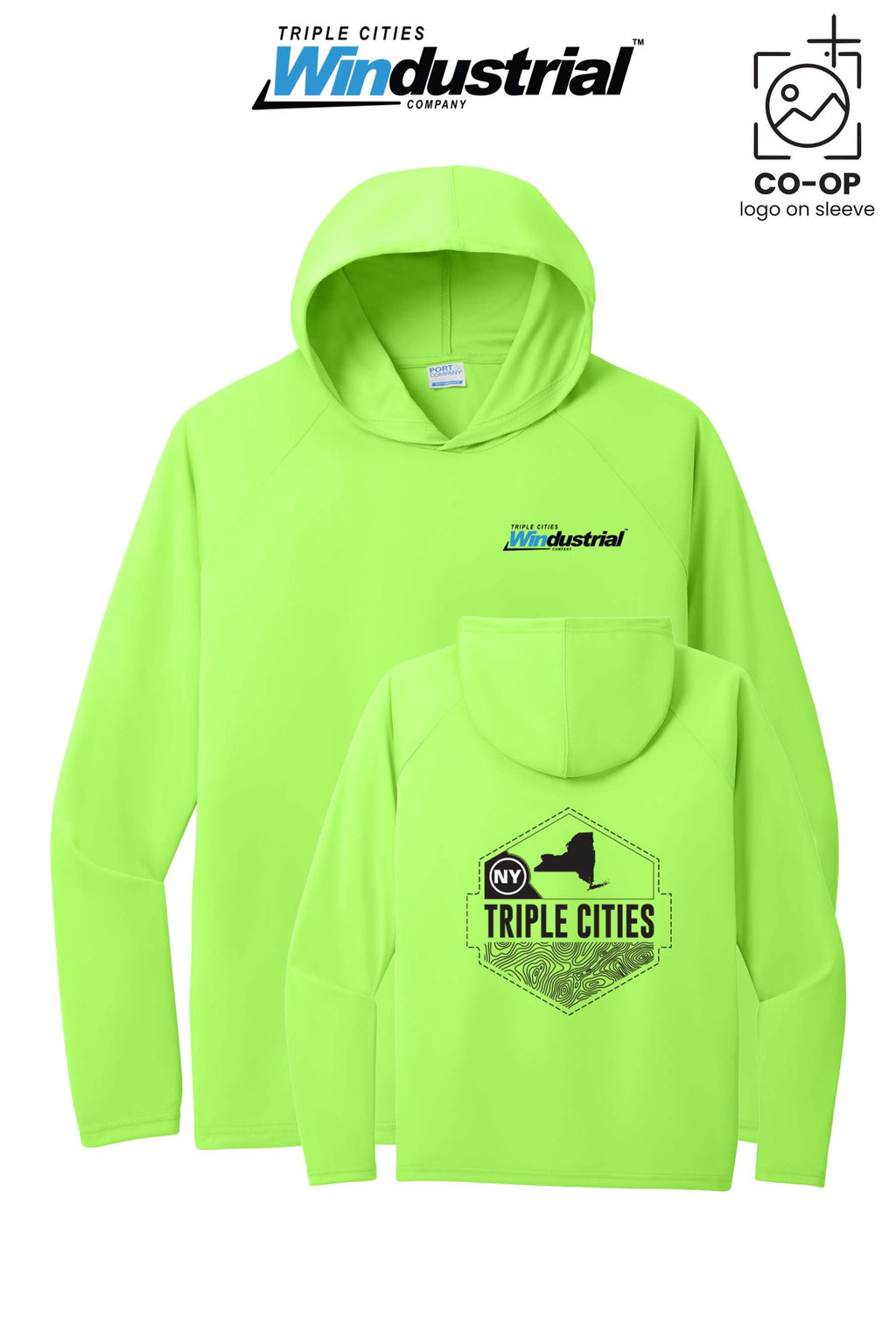 Port & Co™ Performance Pullover Hooded UPF50 Tee - Windustrial Triple Cities
