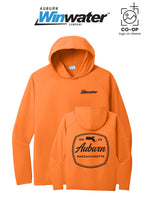 Port & Co™ Performance Pullover Hooded UPF50 Tee - Auburn Winwater