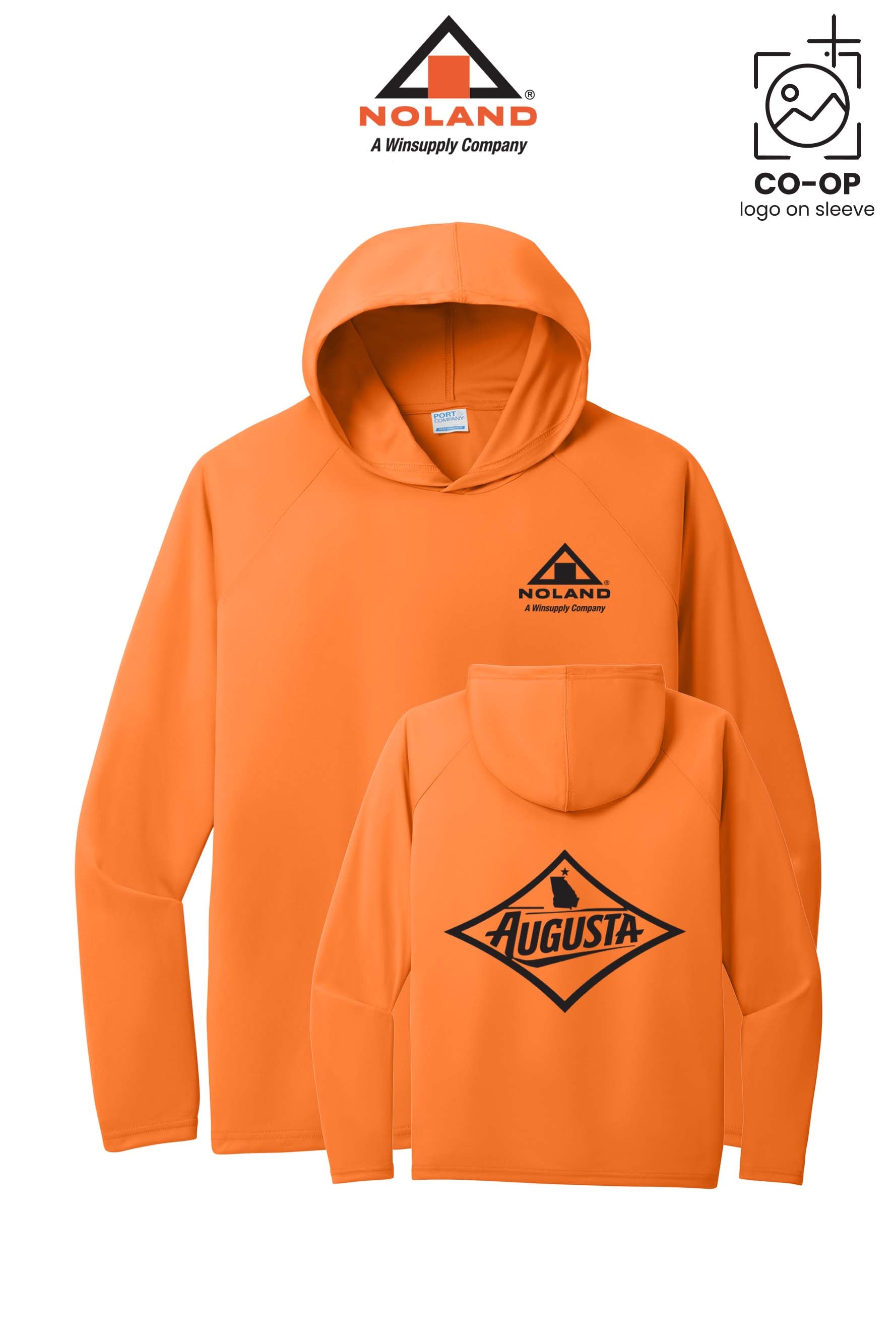 Port & Co™ Performance Pullover Hooded UPF50 Tee - Noland of Augusta GA