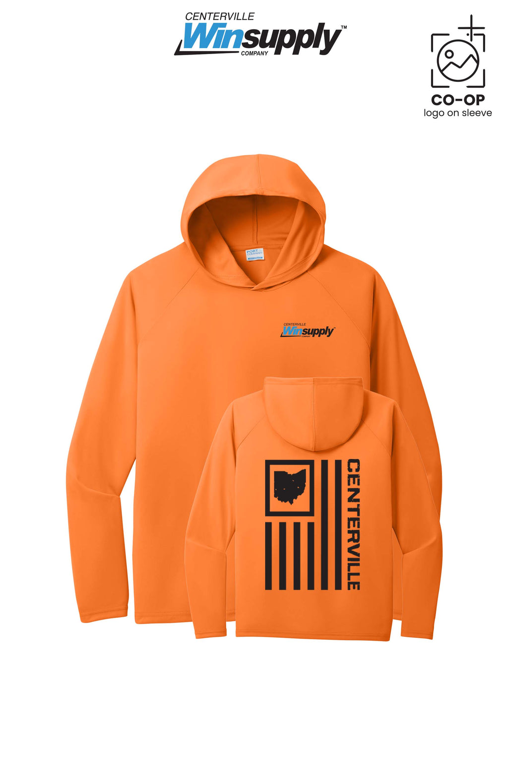 Port & Co™ Performance Pullover Hooded UPF50 Tee - Winsupply Centerville OH