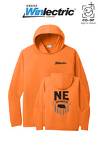 Port & Co™ Performance Pullover Hooded UPF50 Tee - Omaha Winlectric