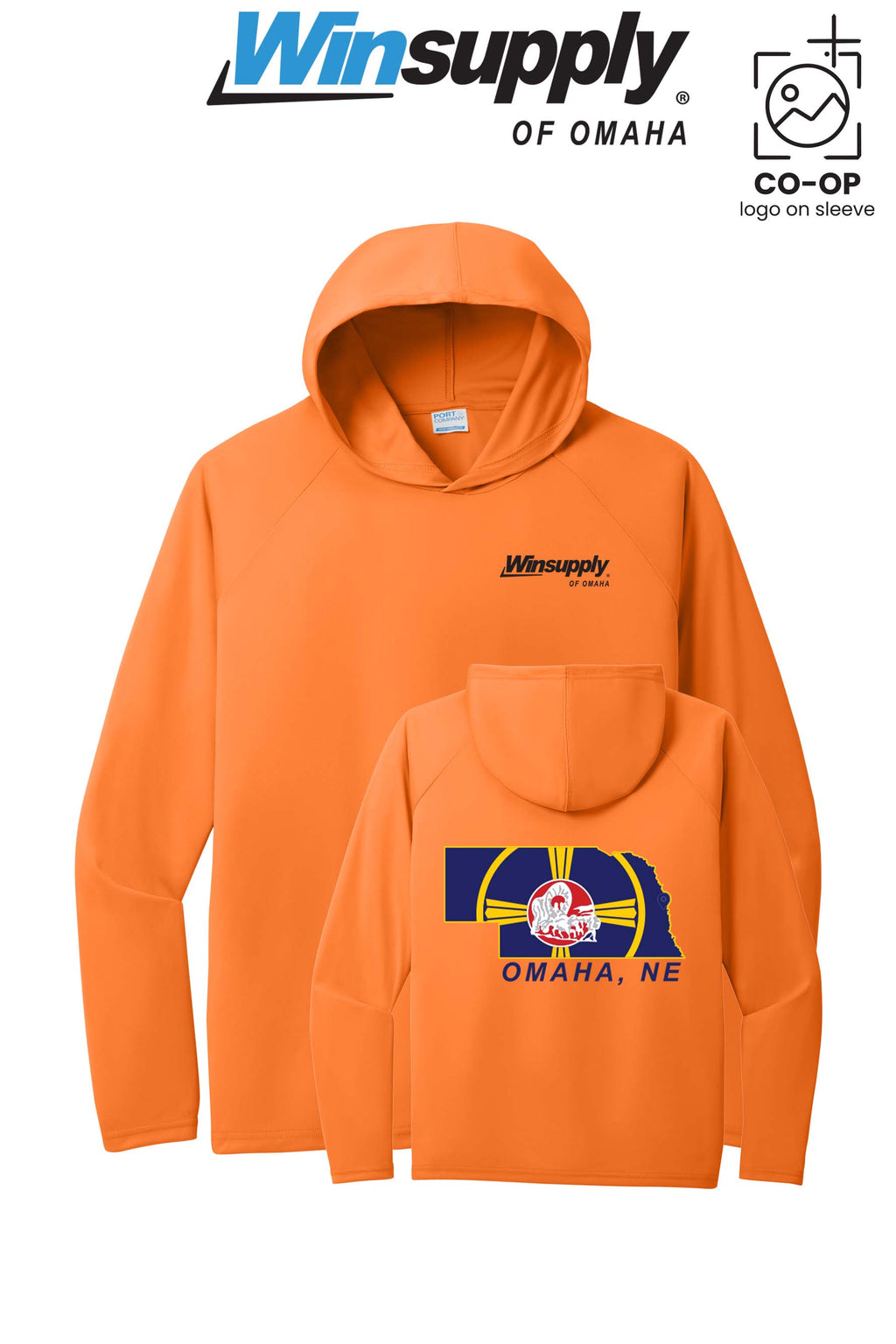 Port & Co™ Performance Pullover Hooded UPF50 Tee - Winsupply of Omaha