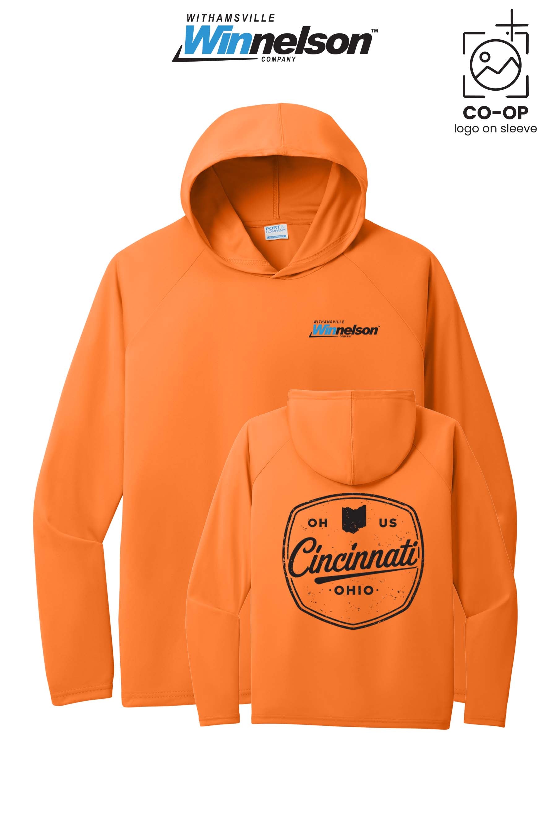 Port & Co™ Performance Pullover Hooded UPF50 Tee - Withamsville Winnelson