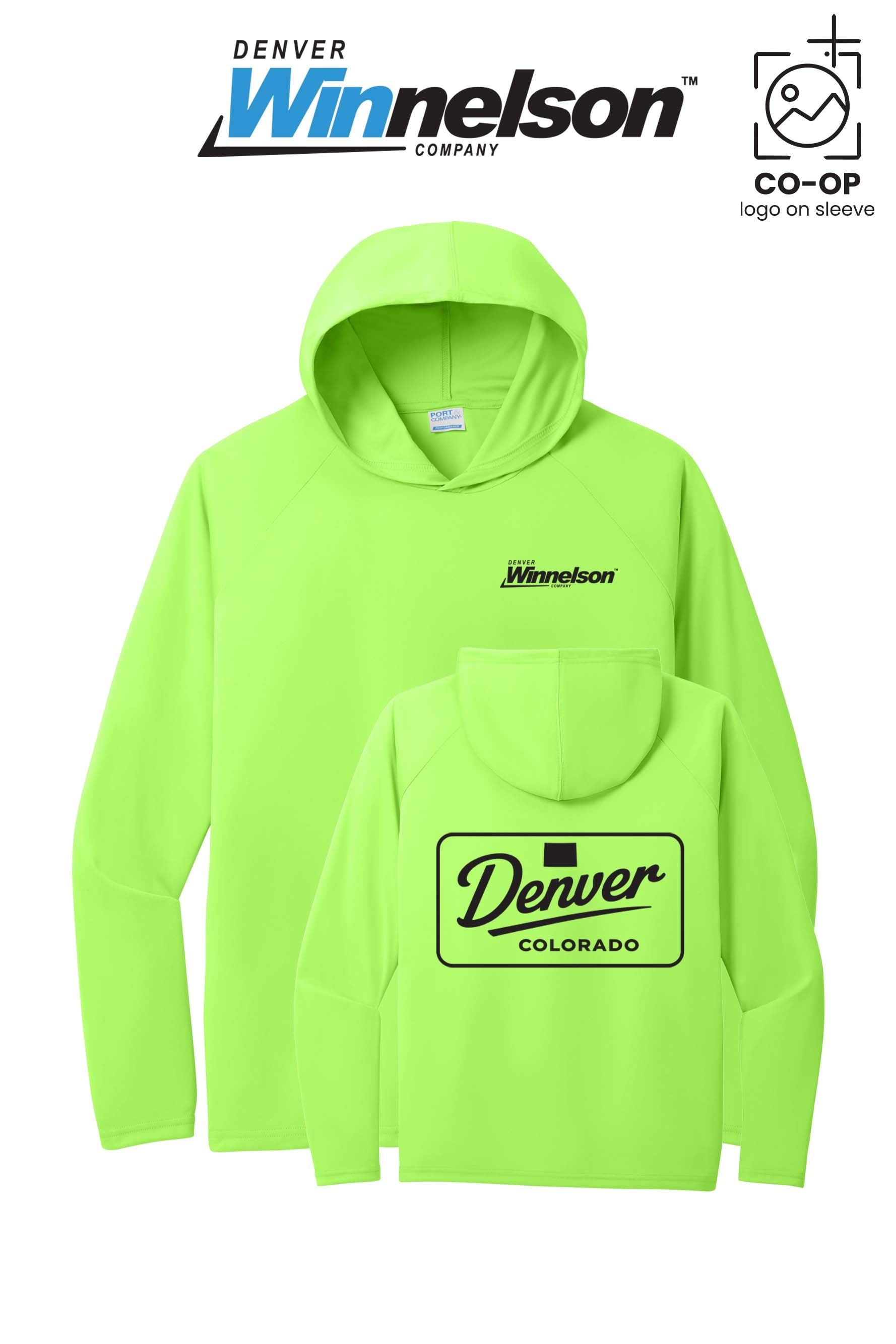 Port & Co™ Performance Pullover Hooded UPF50 Tee - Denver Winnelson