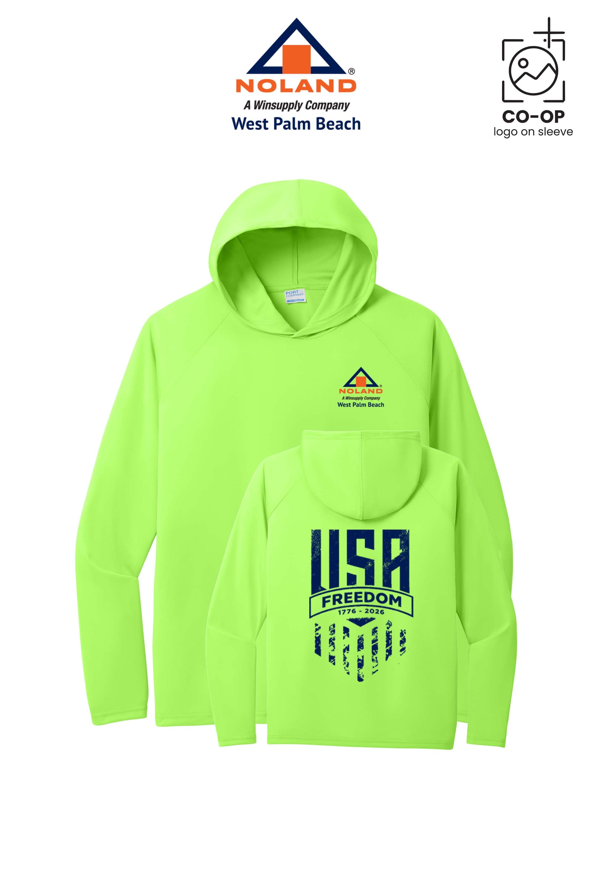 Port & Co™ Performance Pullover Hooded UPF50 Tee - Noland West Palm Beach