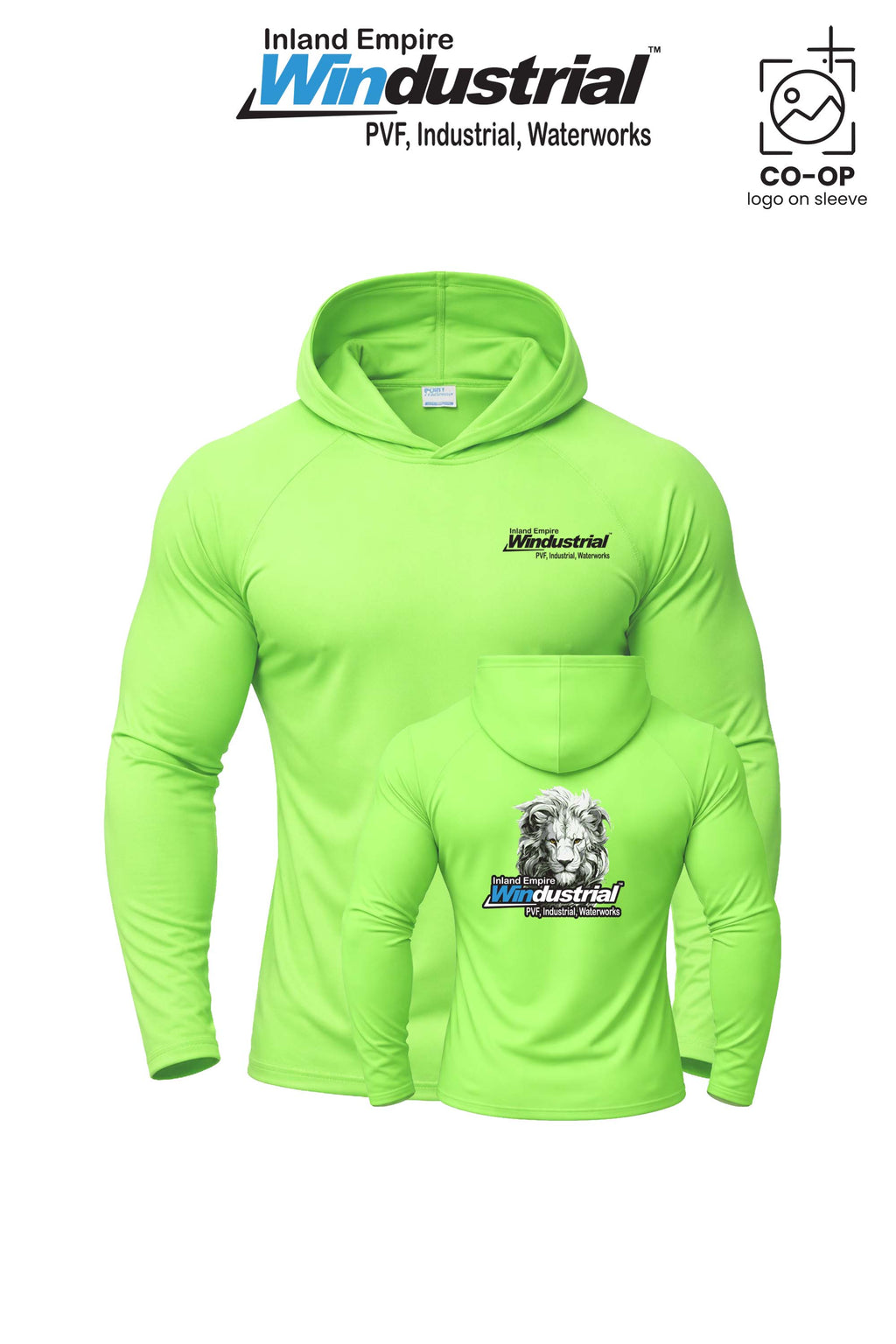 Port & Co™ Performance Pullover Hooded UPF50 Tee - Inland Empire Windustrial