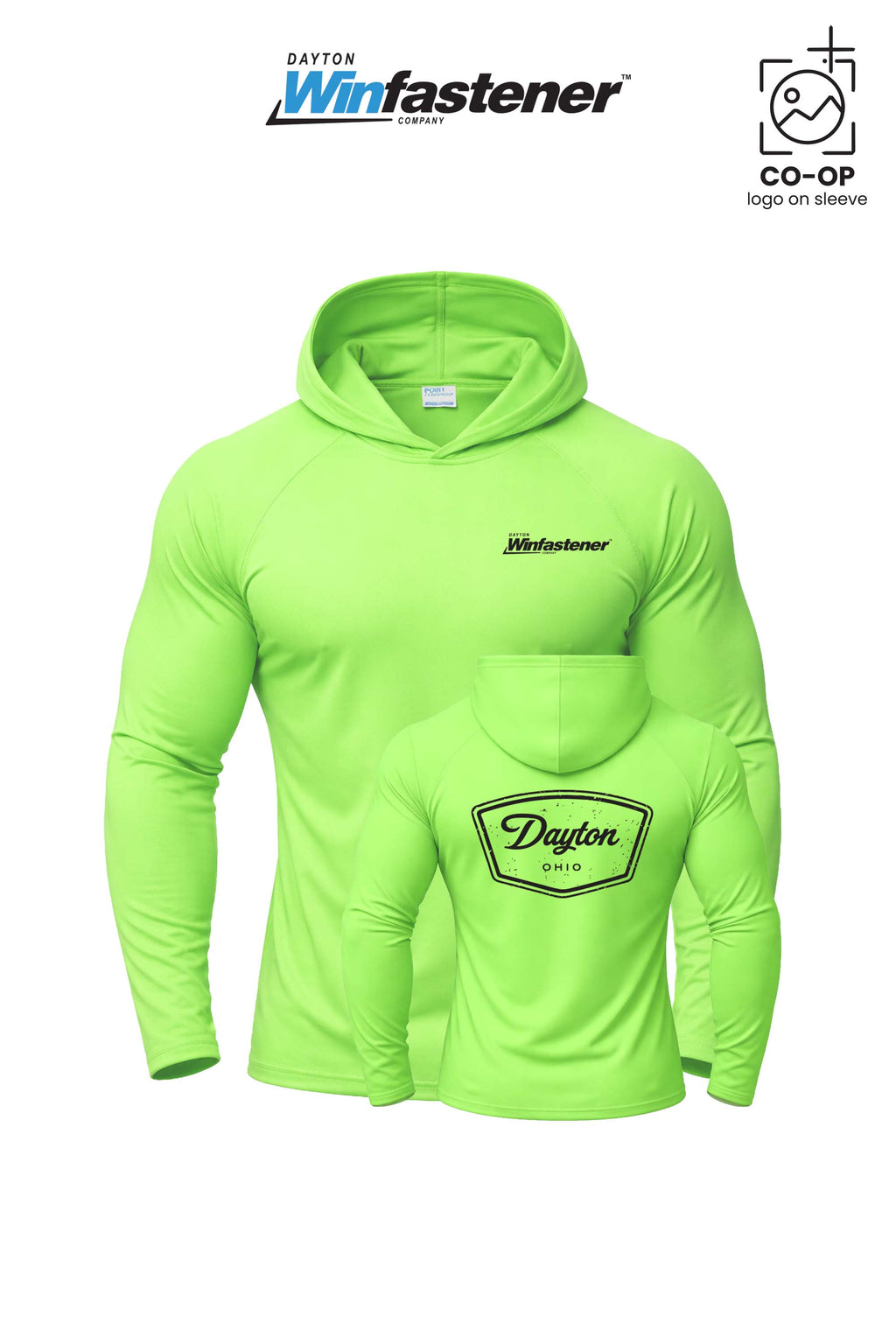 Port & Co™ Performance Pullover Hooded UPF50 Tee - Dayton Winfastener