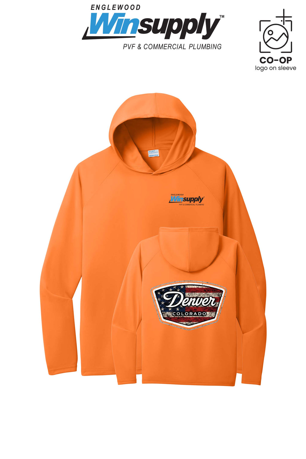 Port & Co™ Performance Pullover Hooded UPF50 Tee - Englewood Winsupply