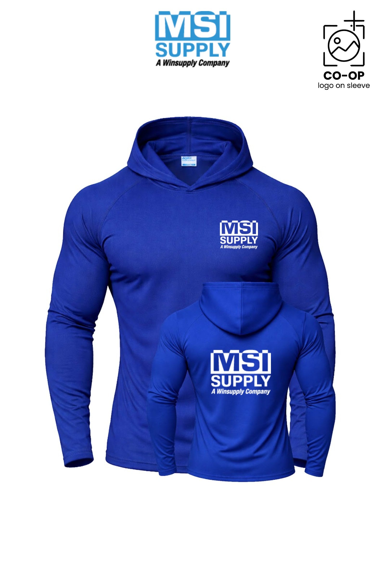 Port & Co™ Performance Pullover Hooded UPF50 Tee - MSI Supply Houston