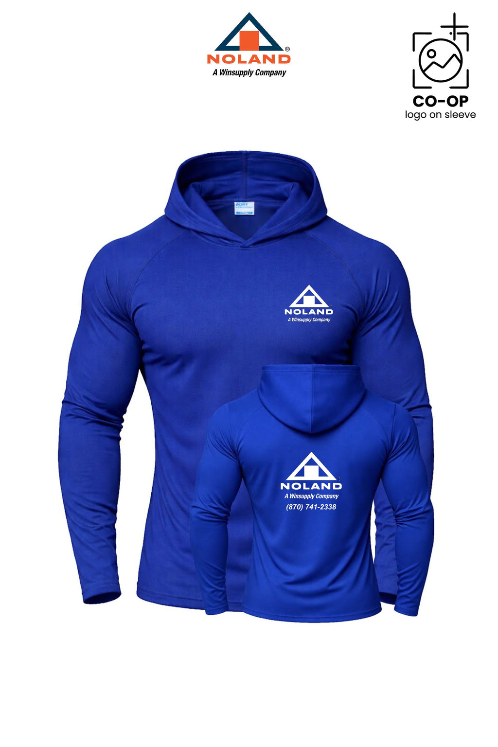 Port & Co™ Performance Pullover Hooded UPF50 Tee - Harrison Noland