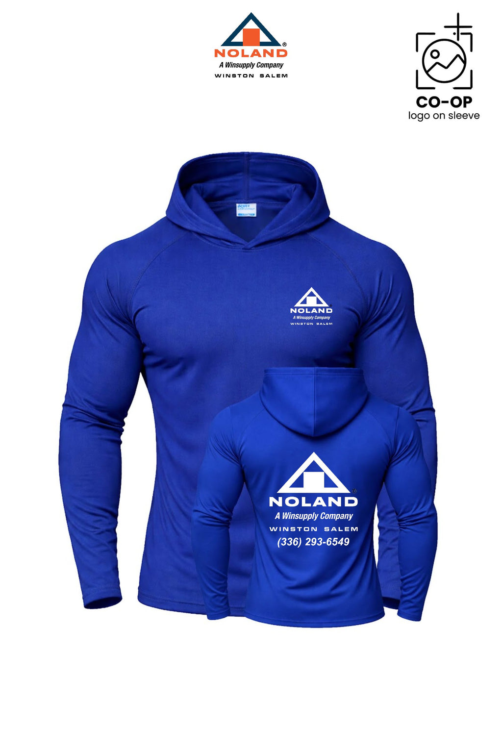 Port & Co™ Performance Pullover Hooded UPF50 Tee - Winston Salem Noland