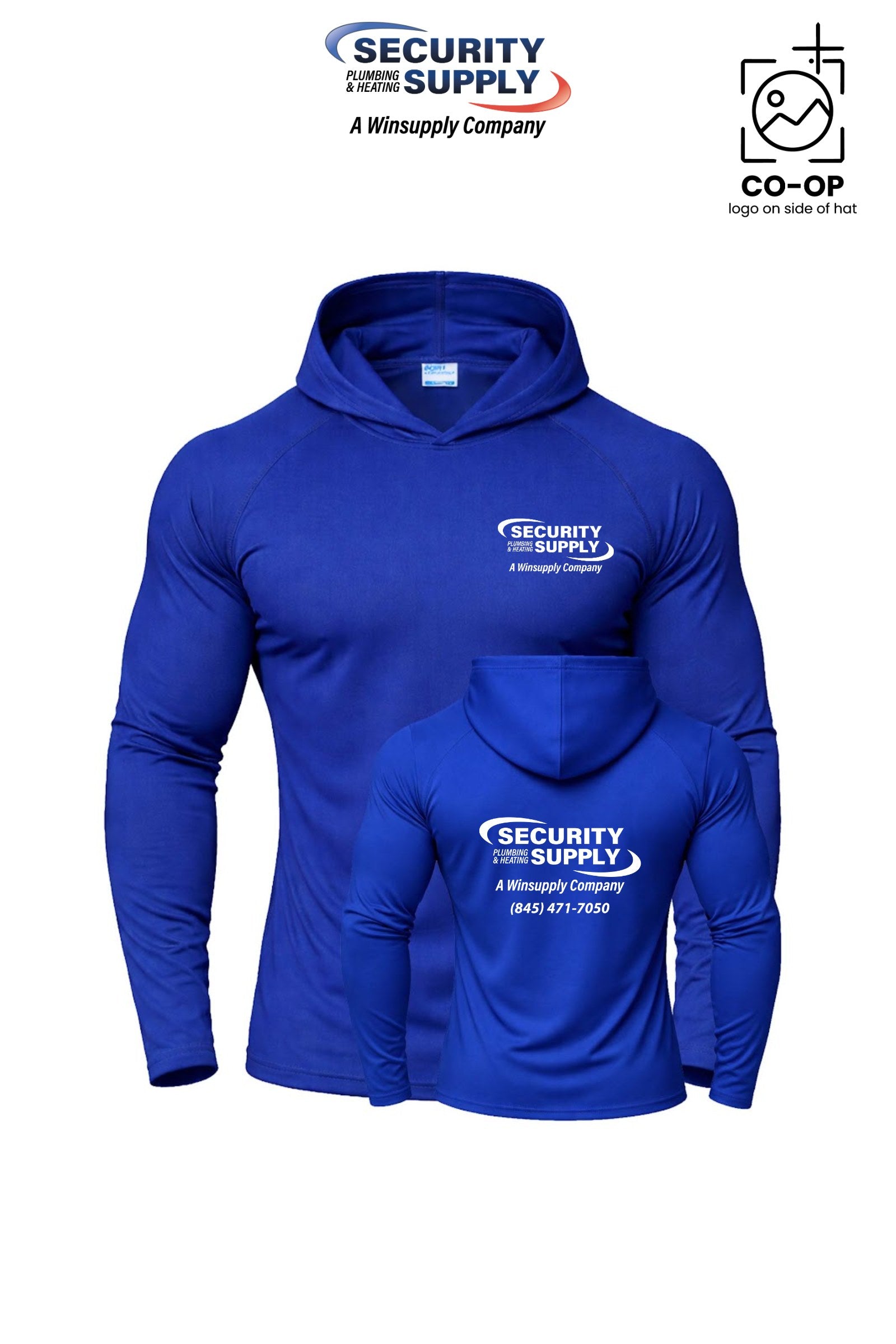 Port & Co™ Performance Pullover Hooded UPF50 Tee - Security Plumbing & Heating Supply - Poughkeepsie, NY