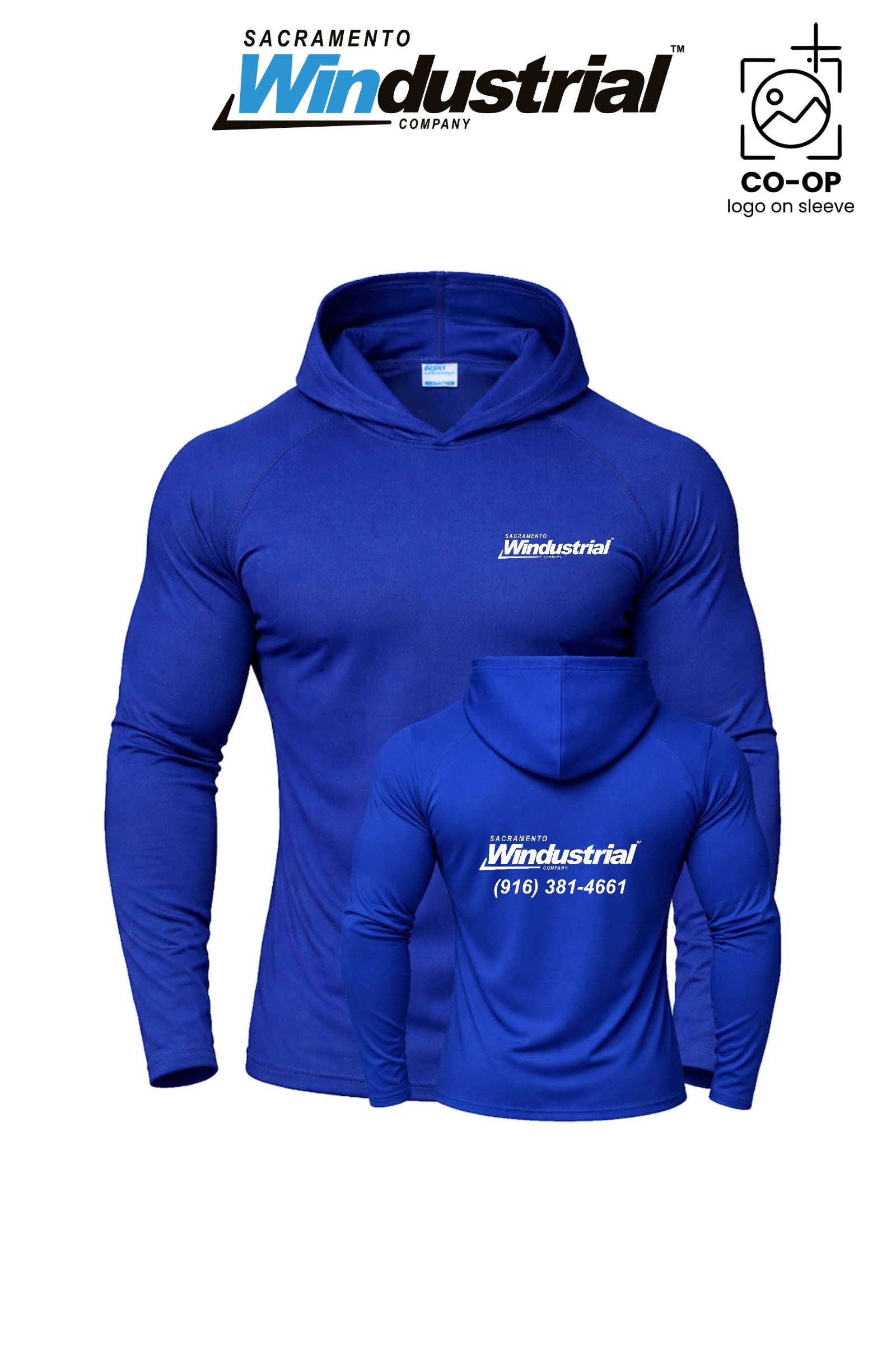 Port & Co™ Performance Pullover Hooded UPF50 Tee - Sacramento Windustrial