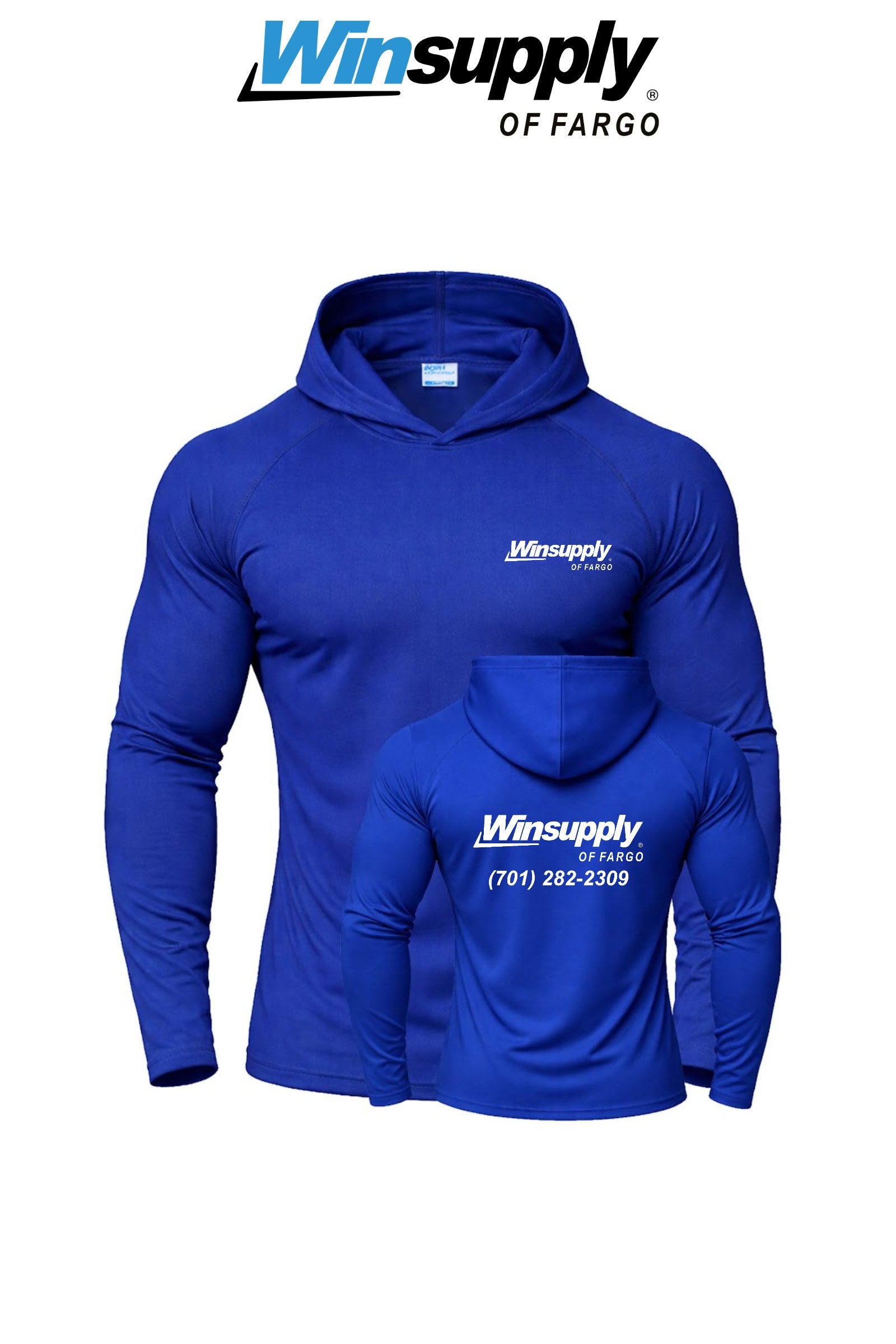 Port & Co™ Performance Pullover Hooded UPF50 Tee - Winsupply of Fargo