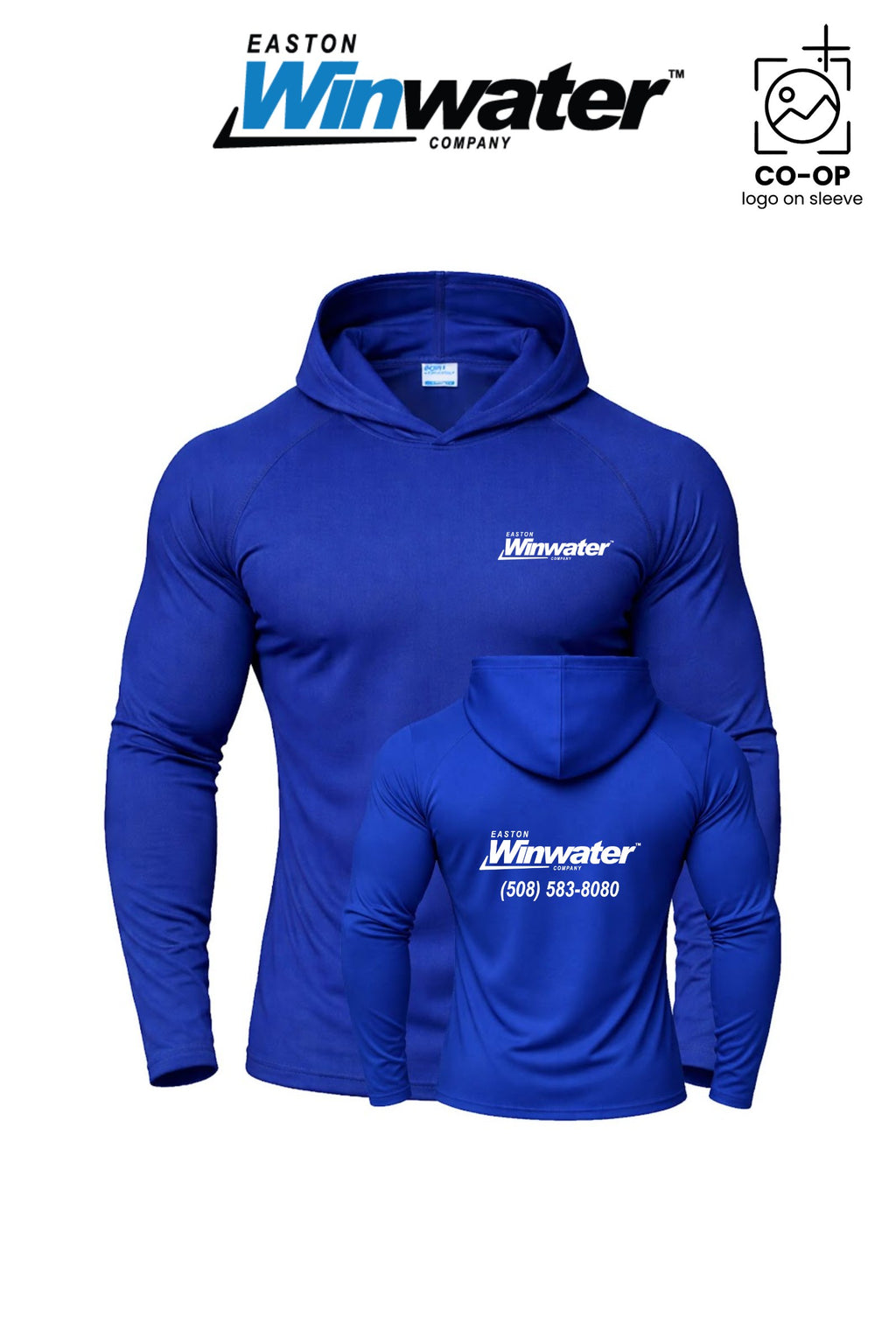 Port & Co™ Performance Pullover Hooded UPF50 Tee - Easton Winwater