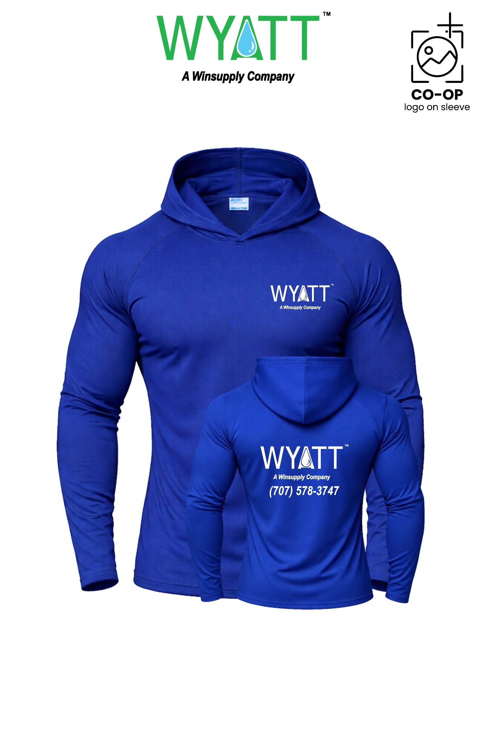 Port & Co™ Performance Pullover Hooded UPF50 Tee - Wyatt Irrigation of Santa Rosa