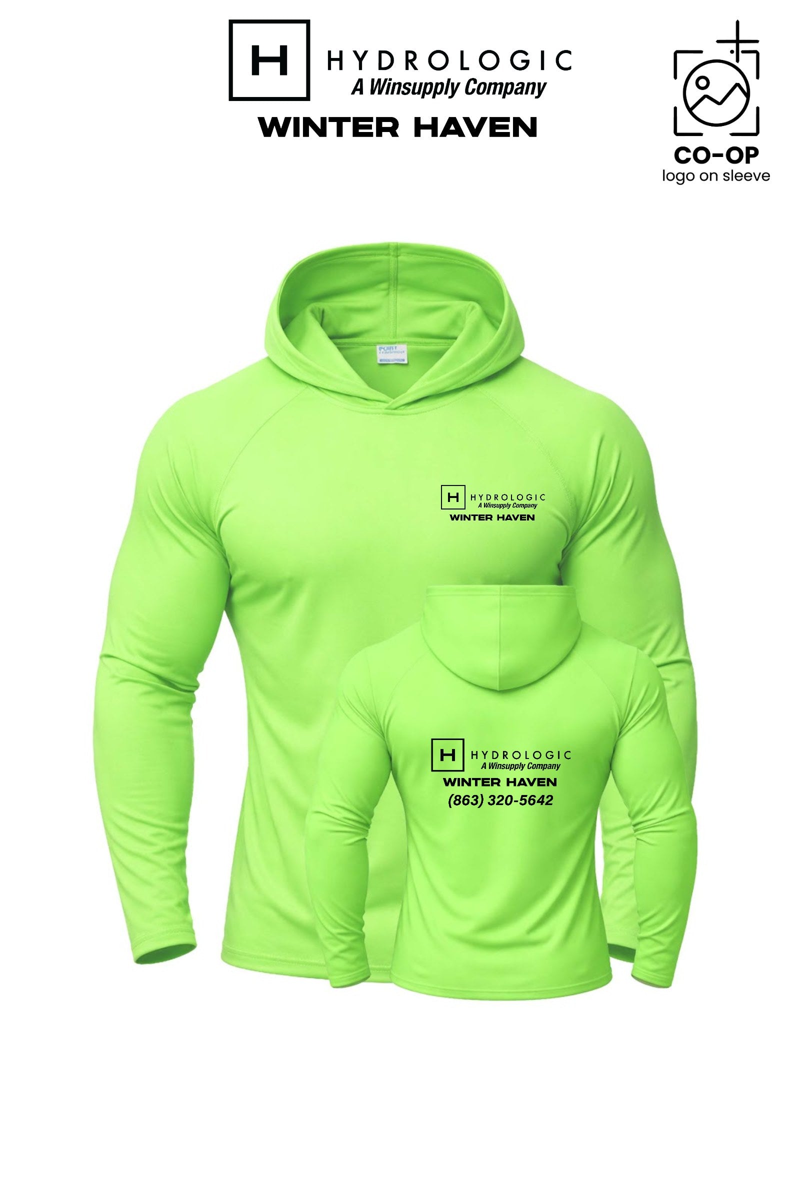 Port & Co™ Performance Pullover Hooded UPF50 Tee - Winsupply of Winter Haven