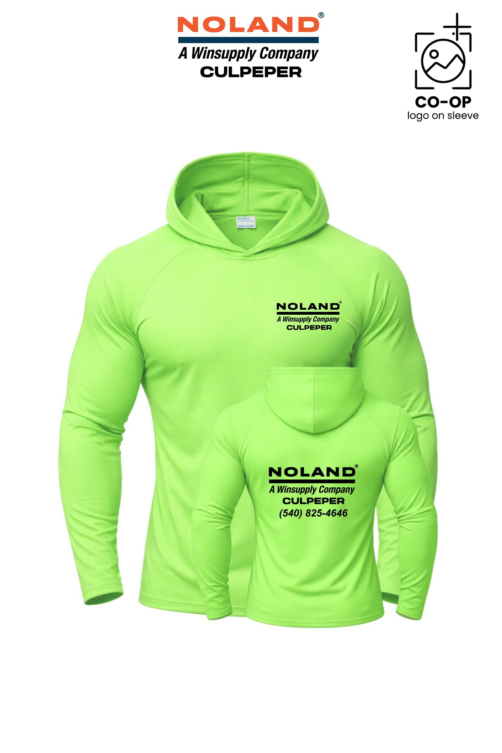 Port & Co™ Performance Pullover Hooded UPF50 Tee - Culpeper Noland