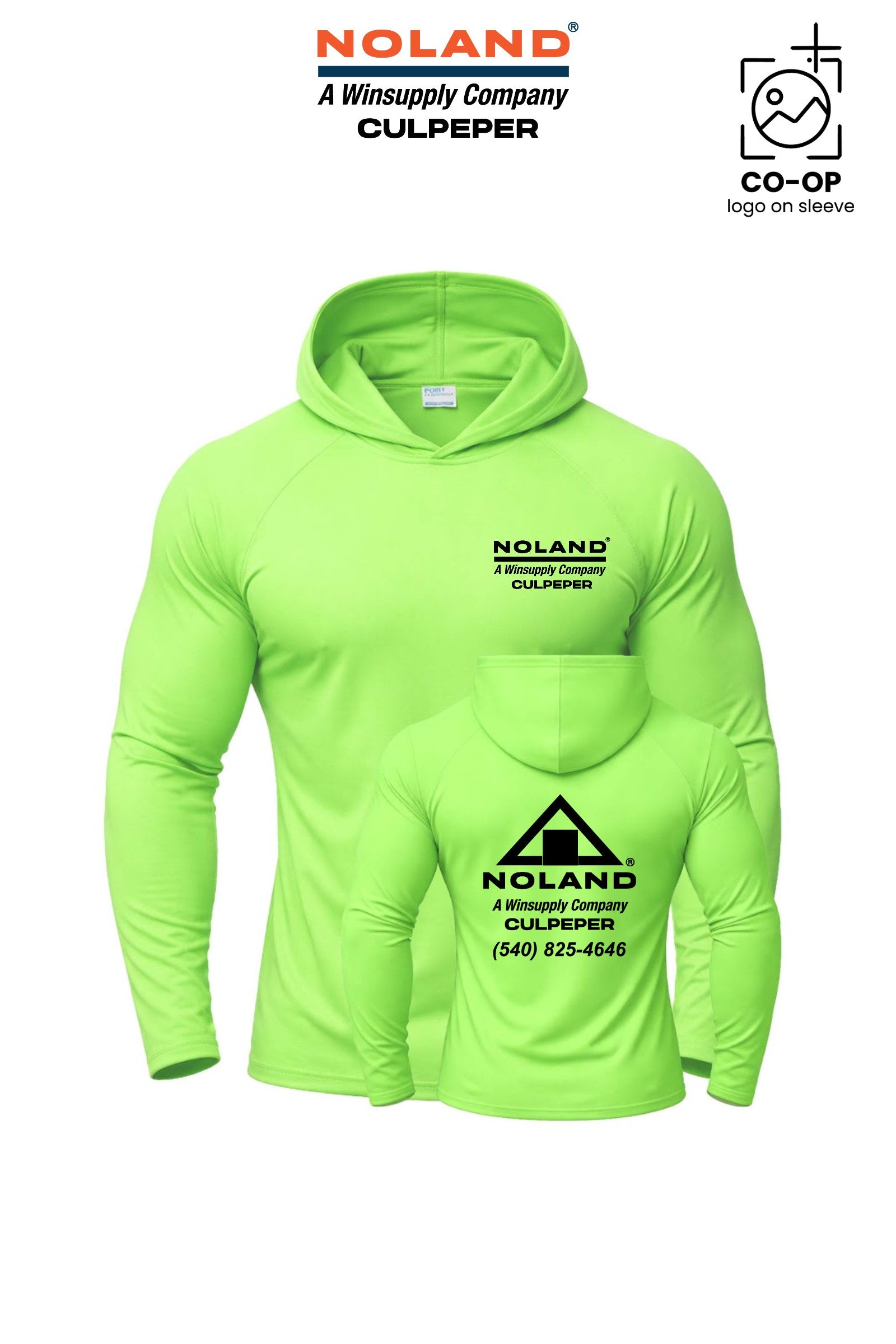 Port & Co™ Performance Pullover Hooded UPF50 Tee - Culpeper Noland