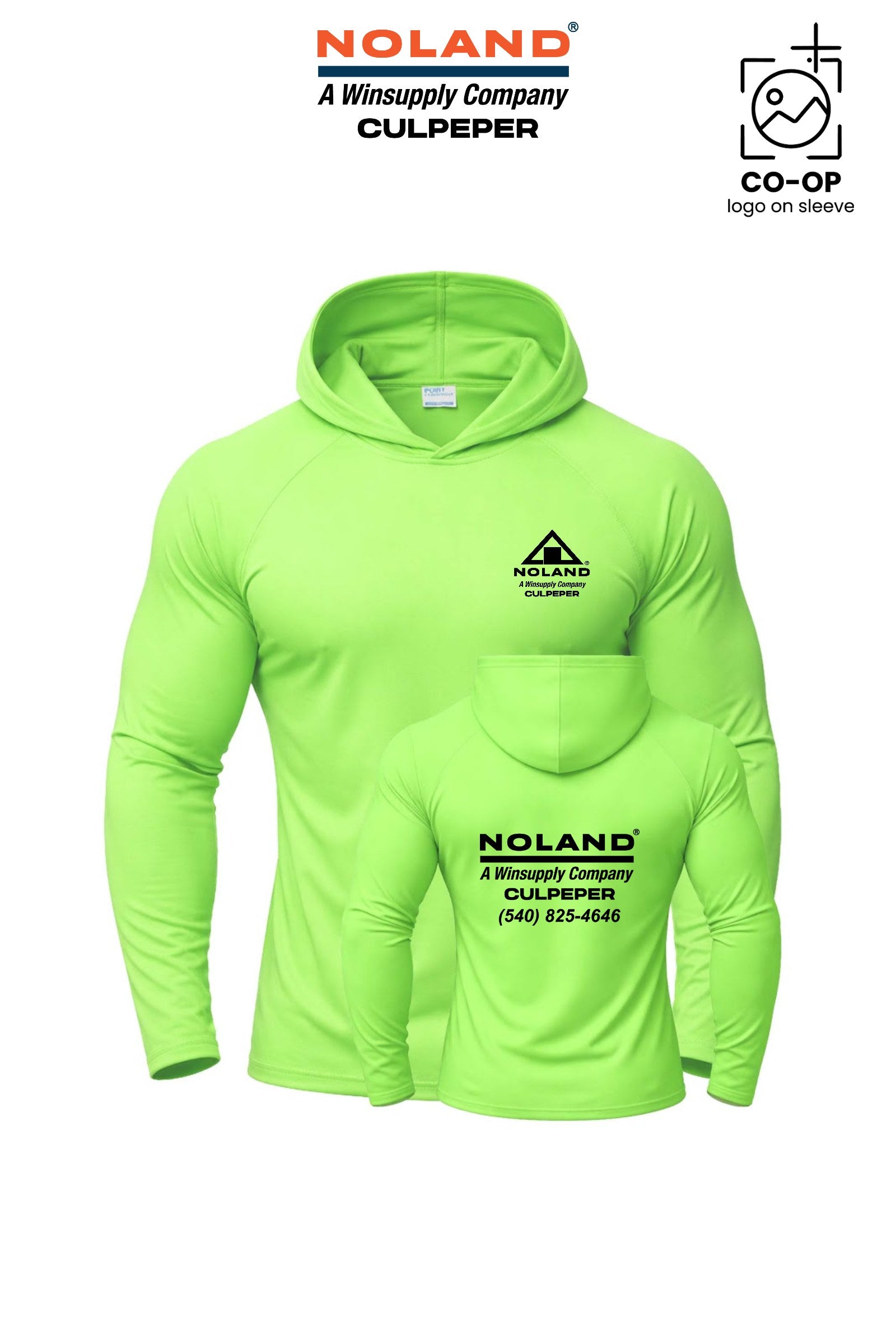 Port & Co™ Performance Pullover Hooded UPF50 Tee - Culpeper Noland