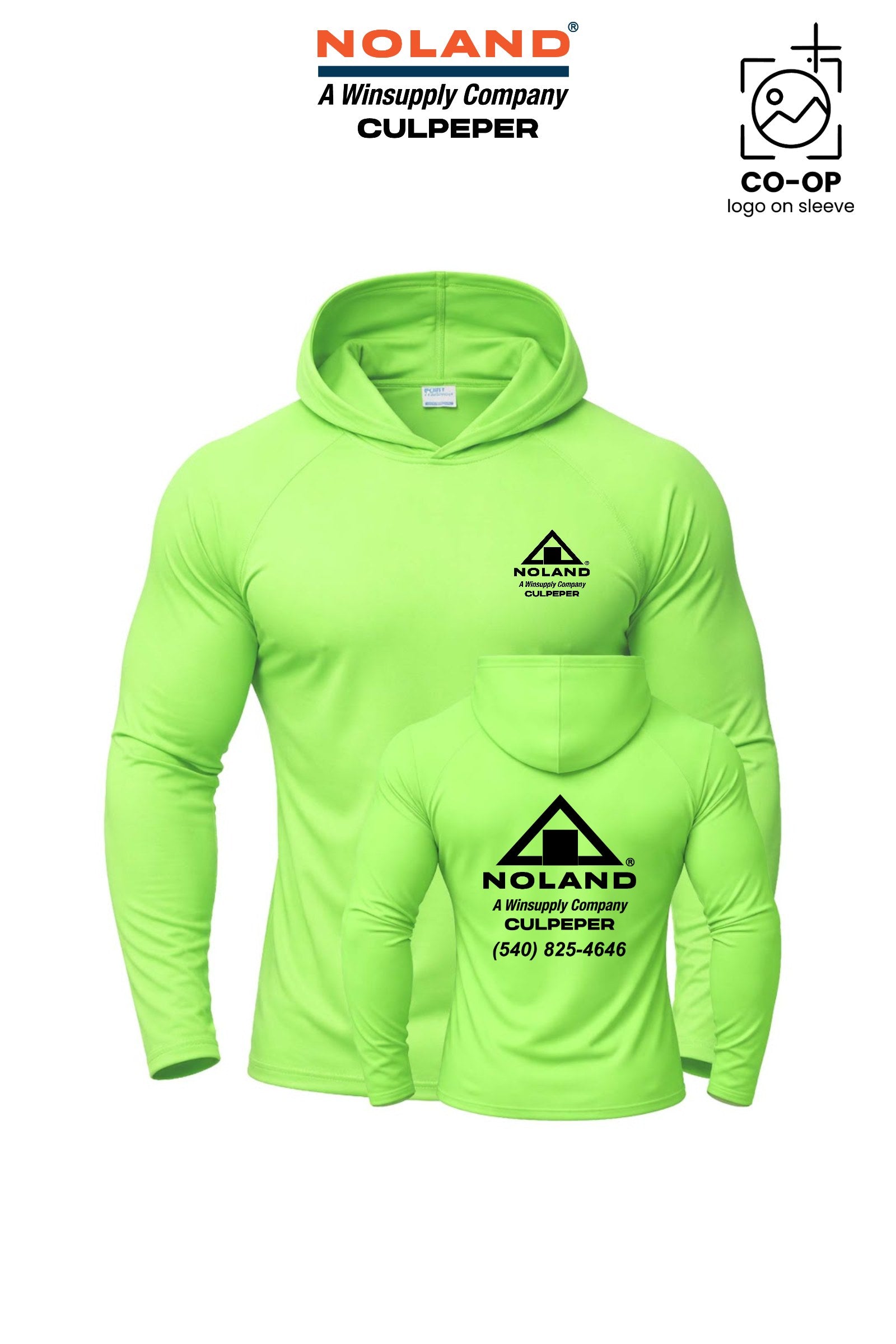 Port & Co™ Performance Pullover Hooded UPF50 Tee - Culpeper Noland