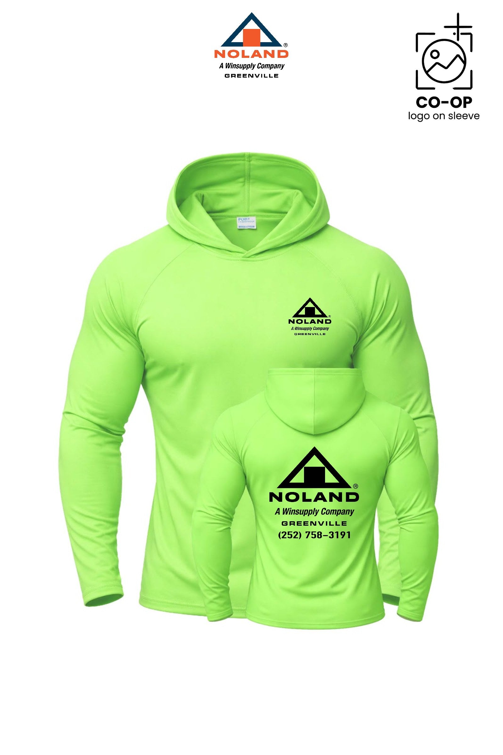 Port & Co™ Performance Pullover Hooded UPF50 Tee - Greenville Noland Co.