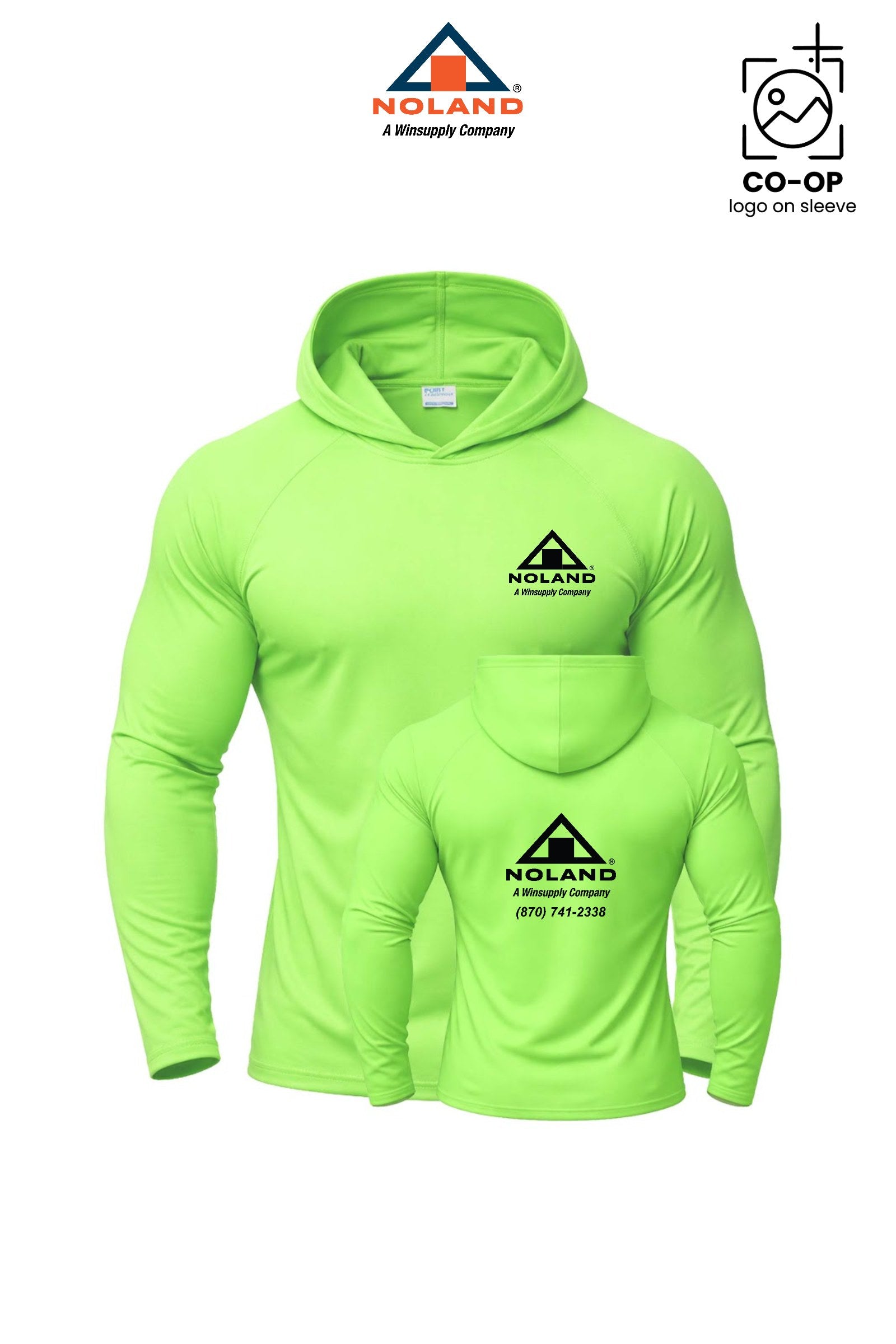 Port & Co™ Performance Pullover Hooded UPF50 Tee - Harrison Noland