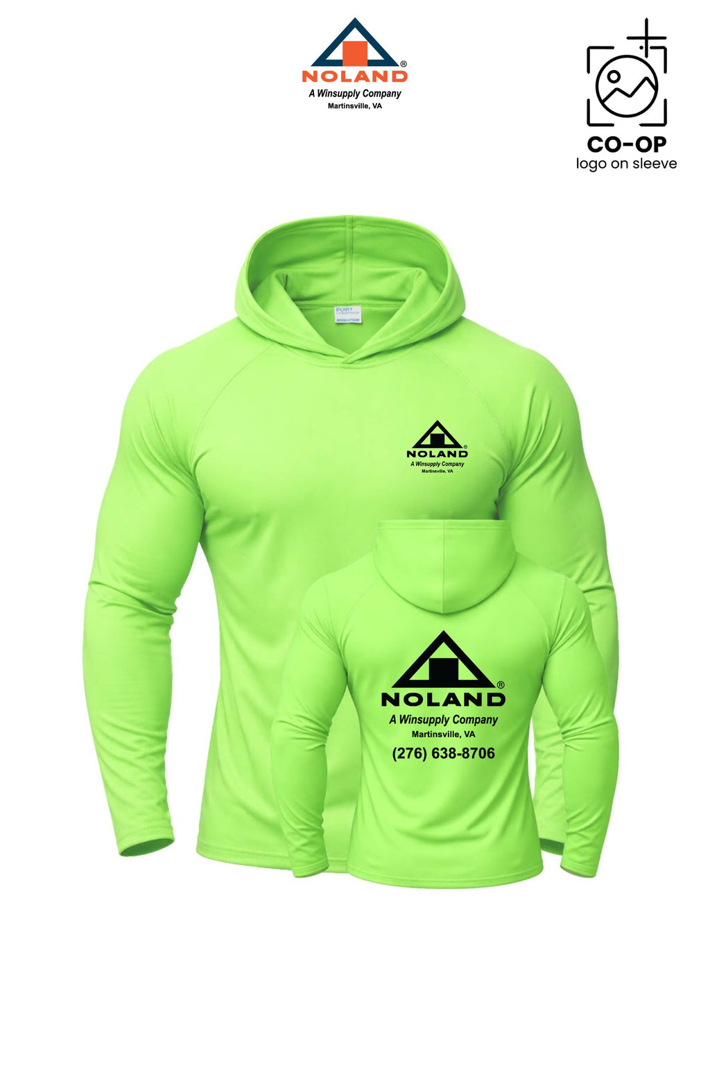 Port & Co™ Performance Pullover Hooded UPF50 Tee - Martinsville Noland