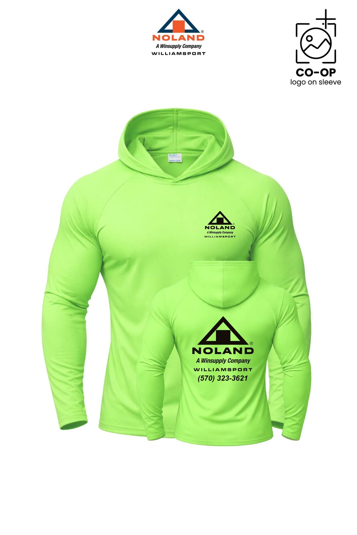 Port & Co™ Performance Pullover Hooded UPF50 Tee - Williamsport Noland