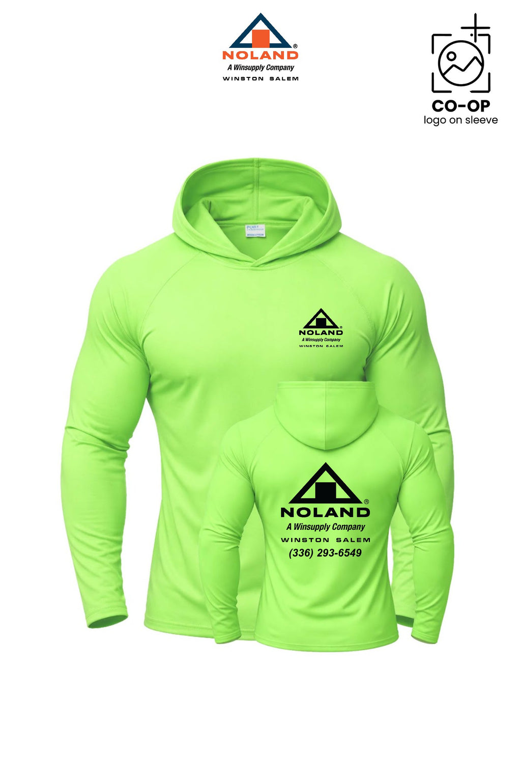 Port & Co™ Performance Pullover Hooded UPF50 Tee - Winston Salem Noland