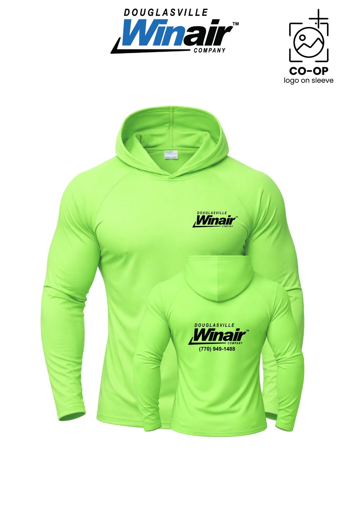 Port & Co™ Performance Pullover Hooded UPF50 Tee - Douglasville Winair