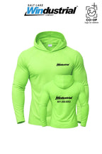 Port & Co™ Performance Pullover Hooded UPF50 Tee - Salt Lake Windustrial