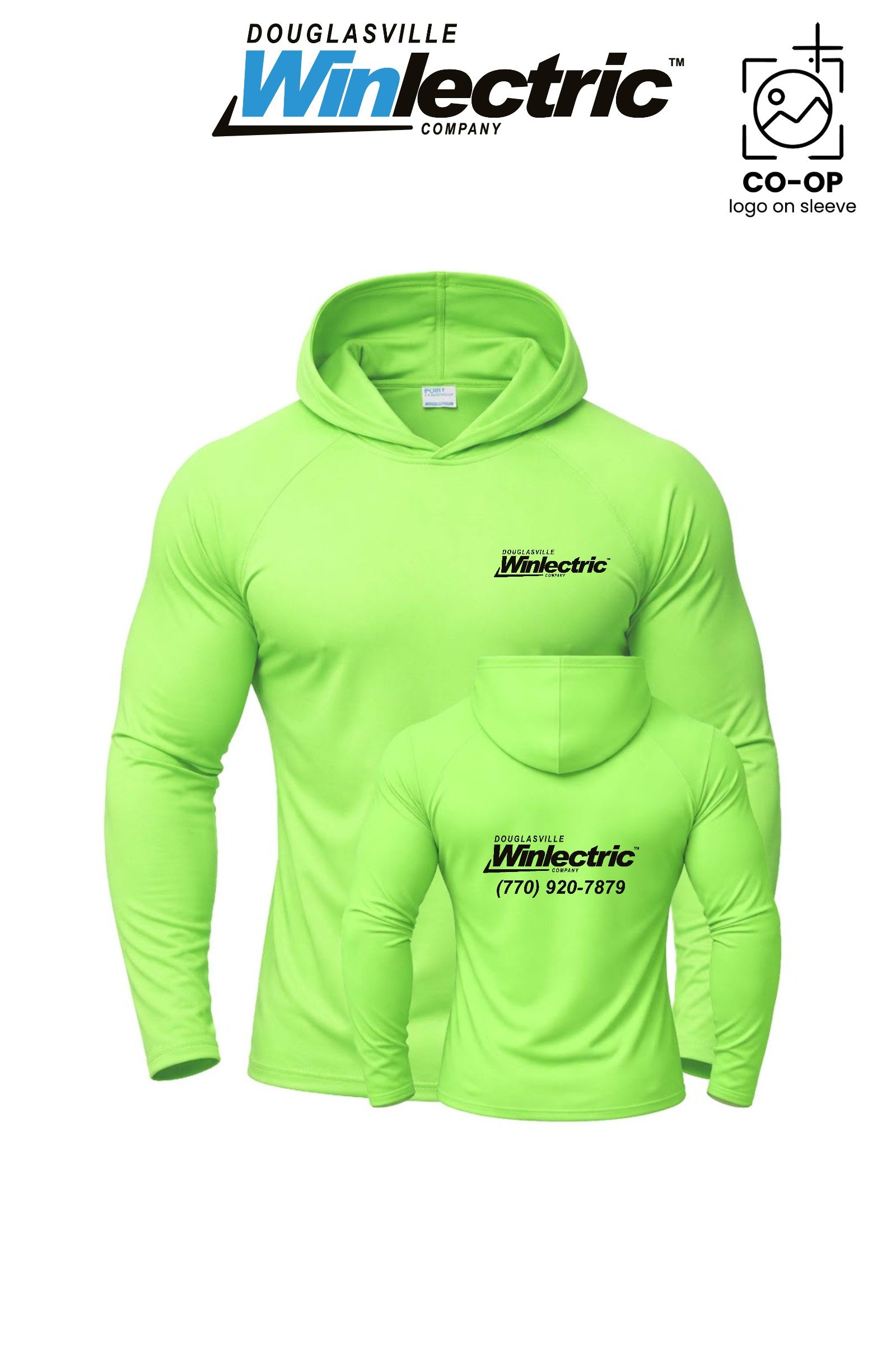 Port & Co™ Performance Pullover Hooded UPF50 Tee - Douglasville Winlectric