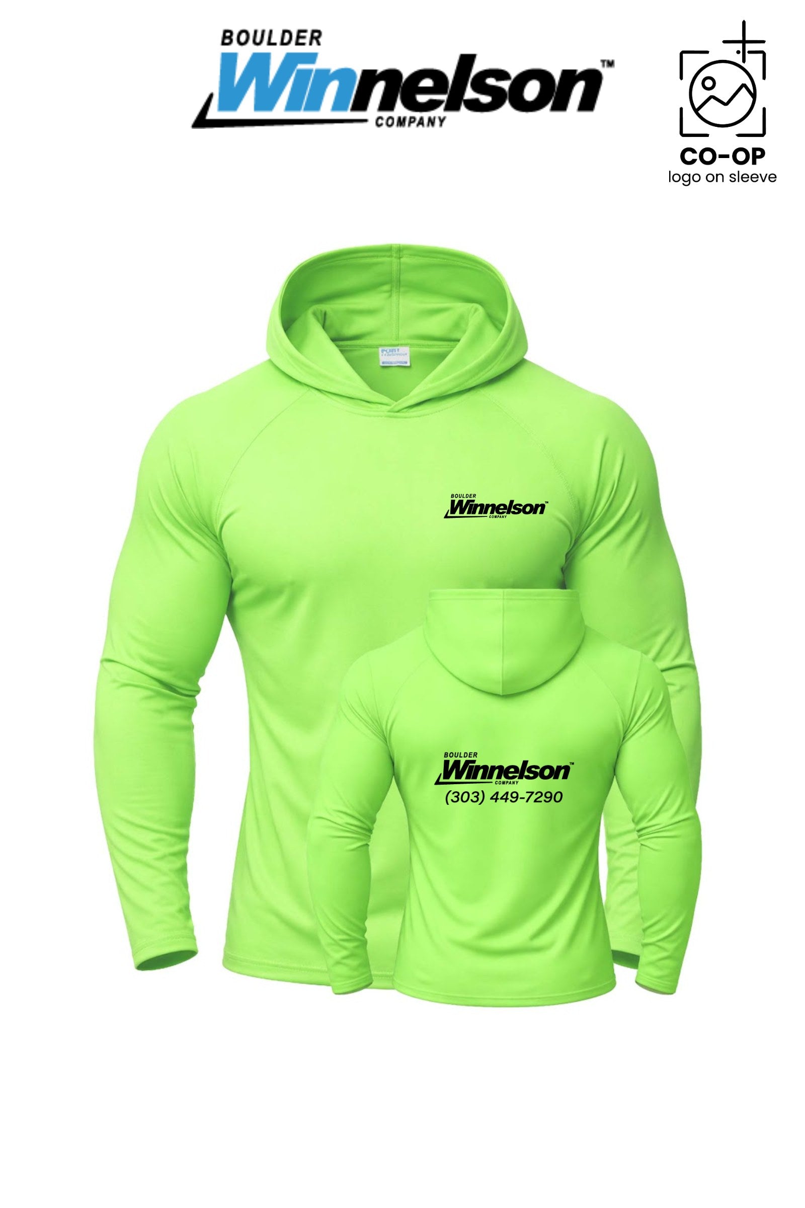 Port & Co™ Performance Pullover Hooded UPF50 Tee - Boulder Winnelson