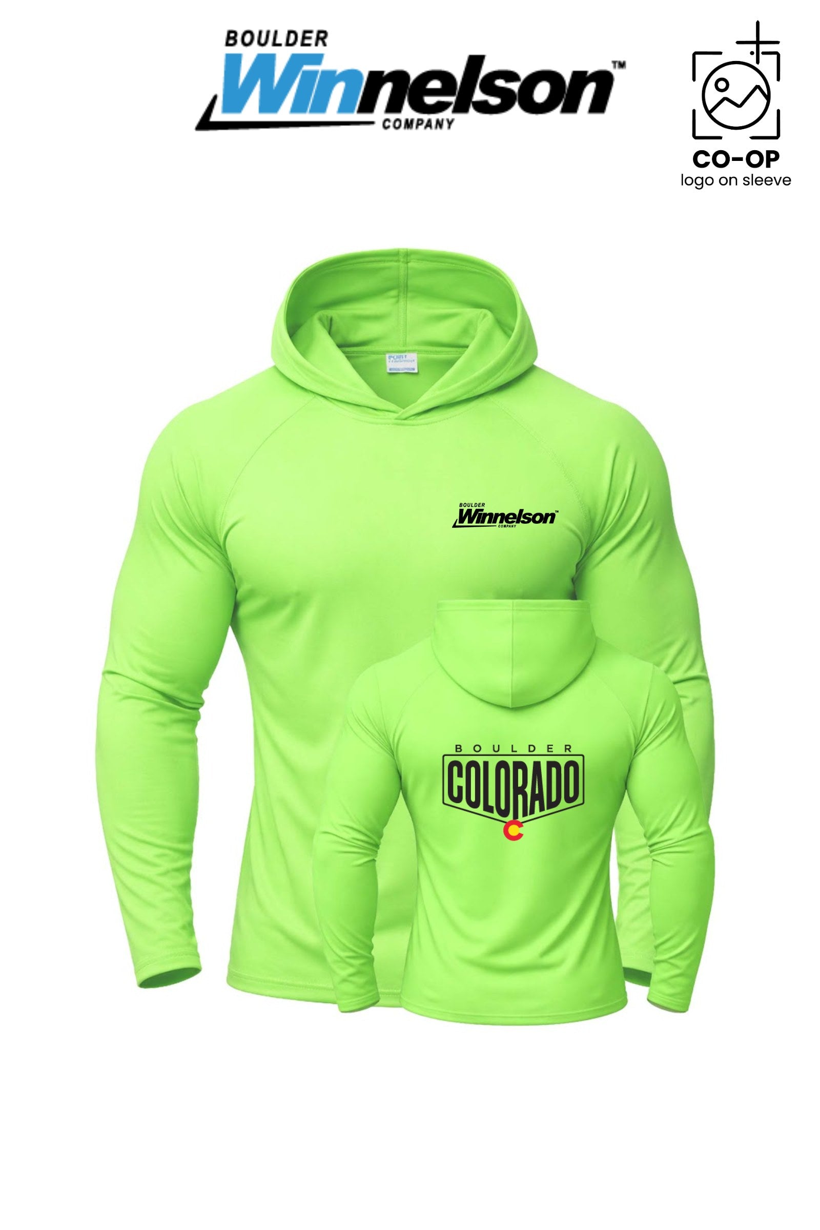 Port & Co™ Performance Pullover Hooded UPF50 Tee - Boulder Winnelson