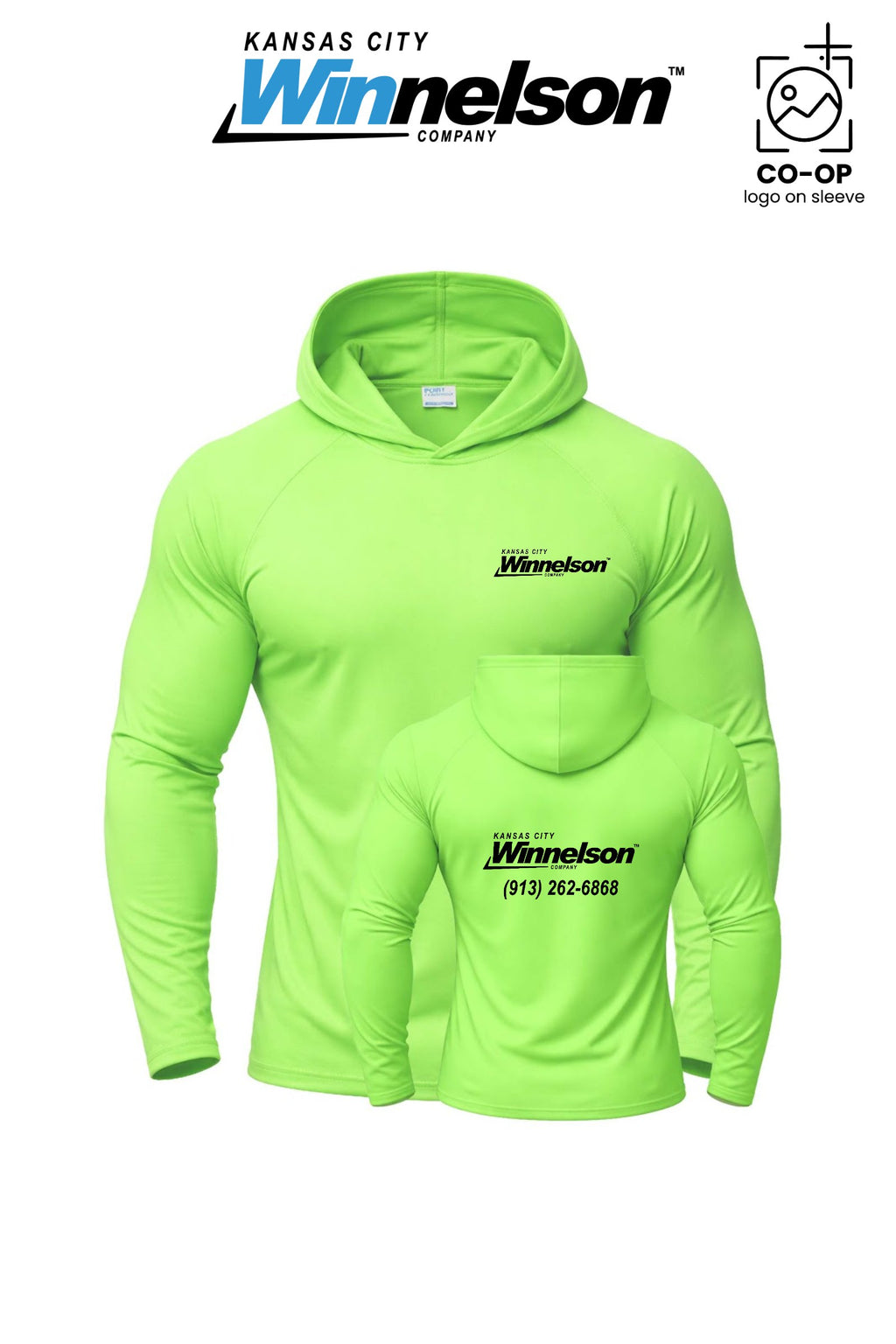 Port & Co™ Performance Pullover Hooded UPF50 Tee - Kansas City Winnelson