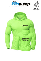 Port & Co™ Performance Pullover Hooded UPF50 Tee - Lincoln Winpump