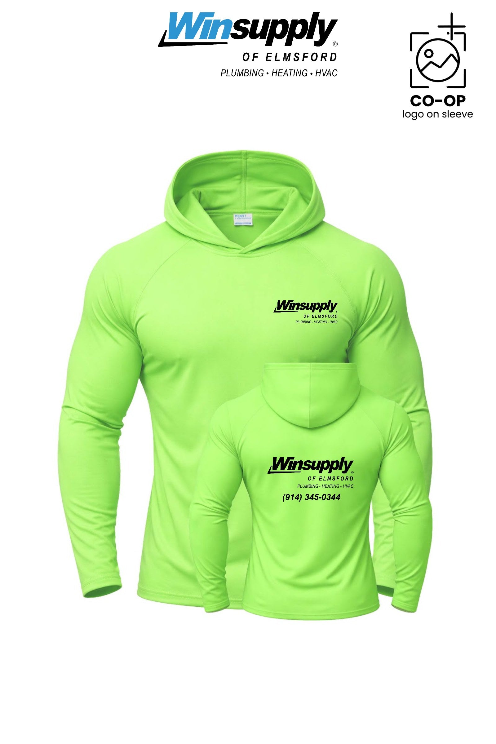 Port & Co™ Performance Pullover Hooded UPF50 Tee - Winsupply of Elmsford