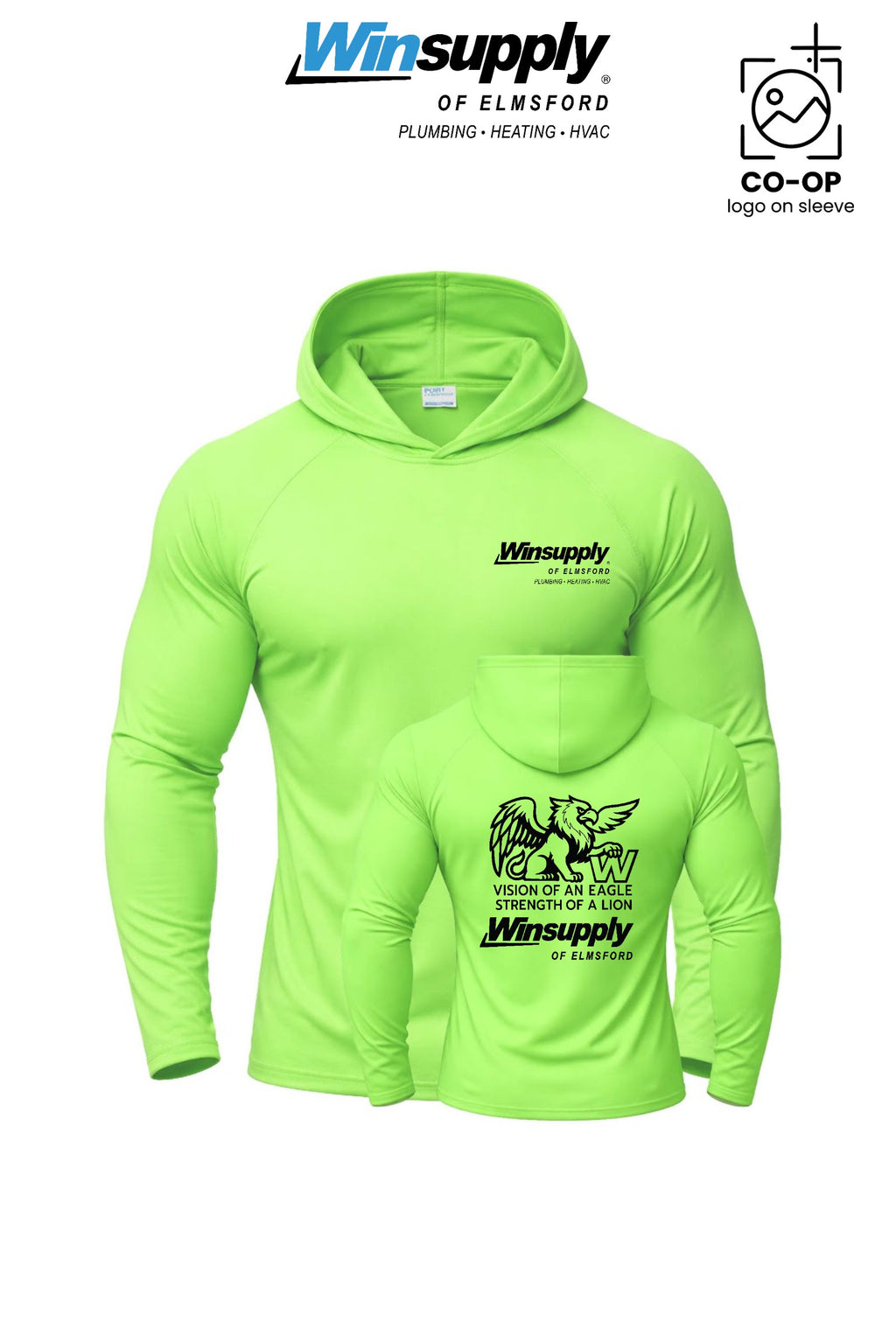 Port & Co™ Performance Pullover Hooded UPF50 Tee - Winsupply of Elmsford