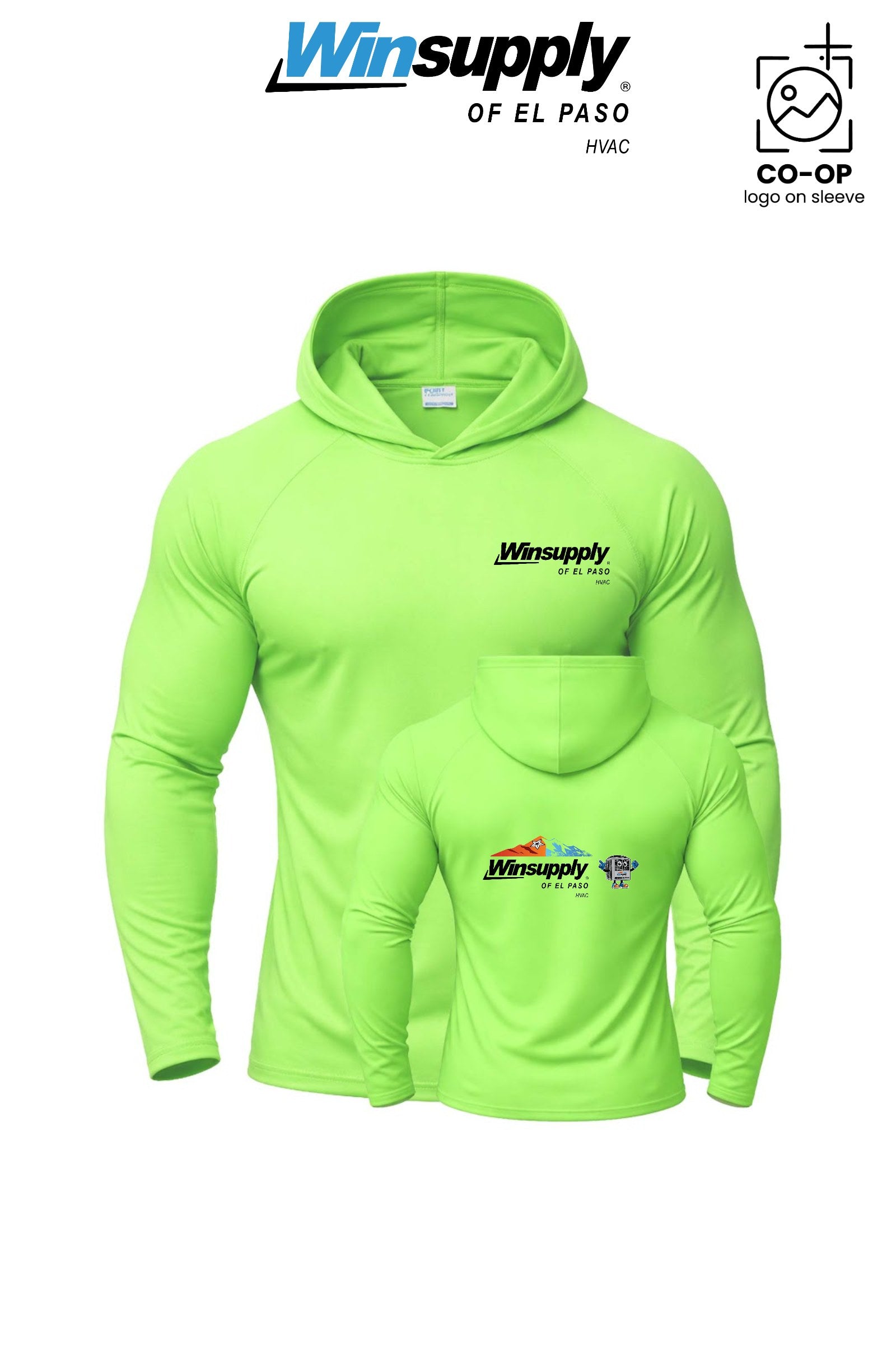 Port & Co™ Performance Pullover Hooded UPF50 Tee - Winsupply of El Paso